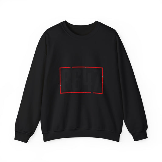 8647 Political Typography Crewneck, stencil distressed civic expression sweatshirt