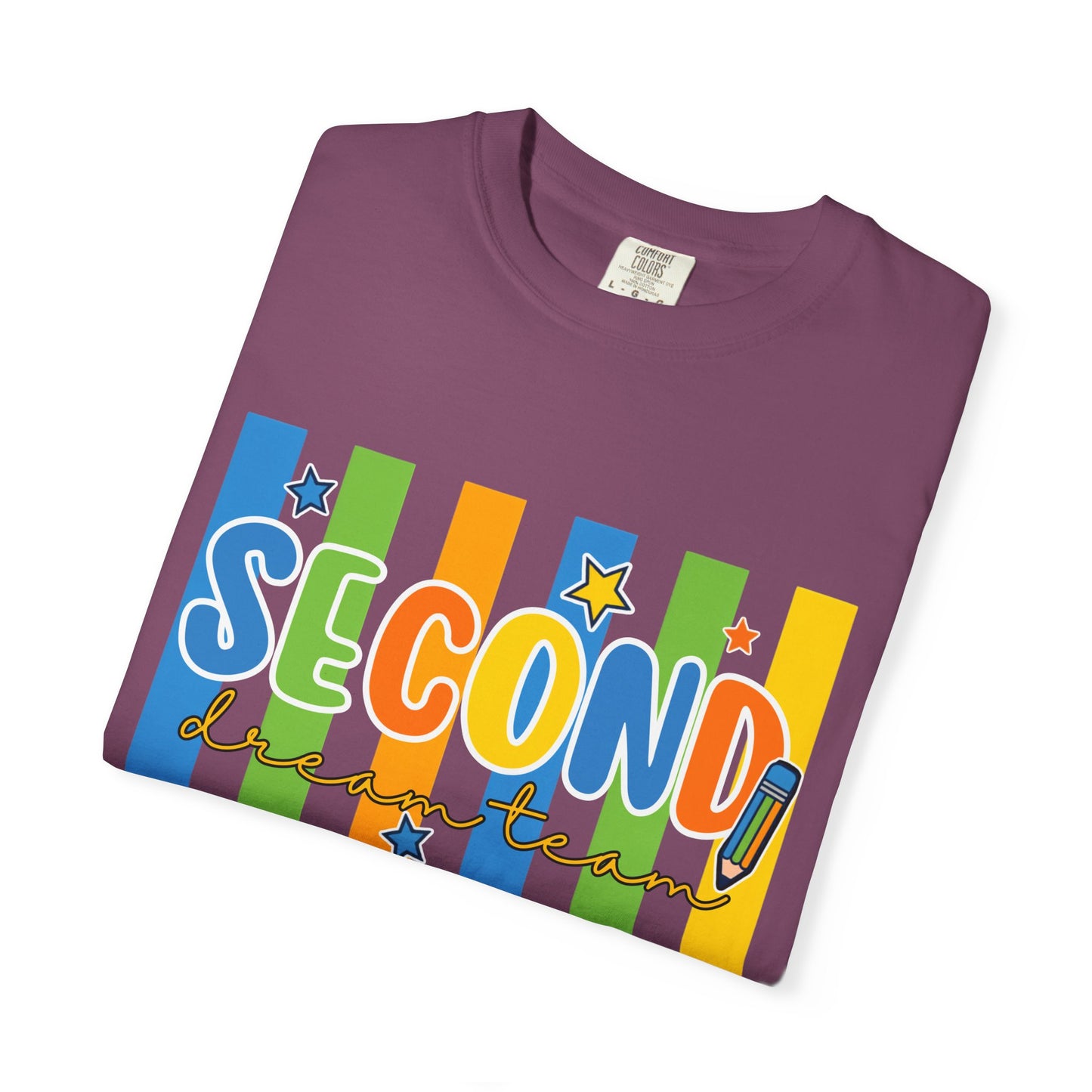 Second Grade Teacher T-Shirt — Colorful Back-to-School Classroom Tee