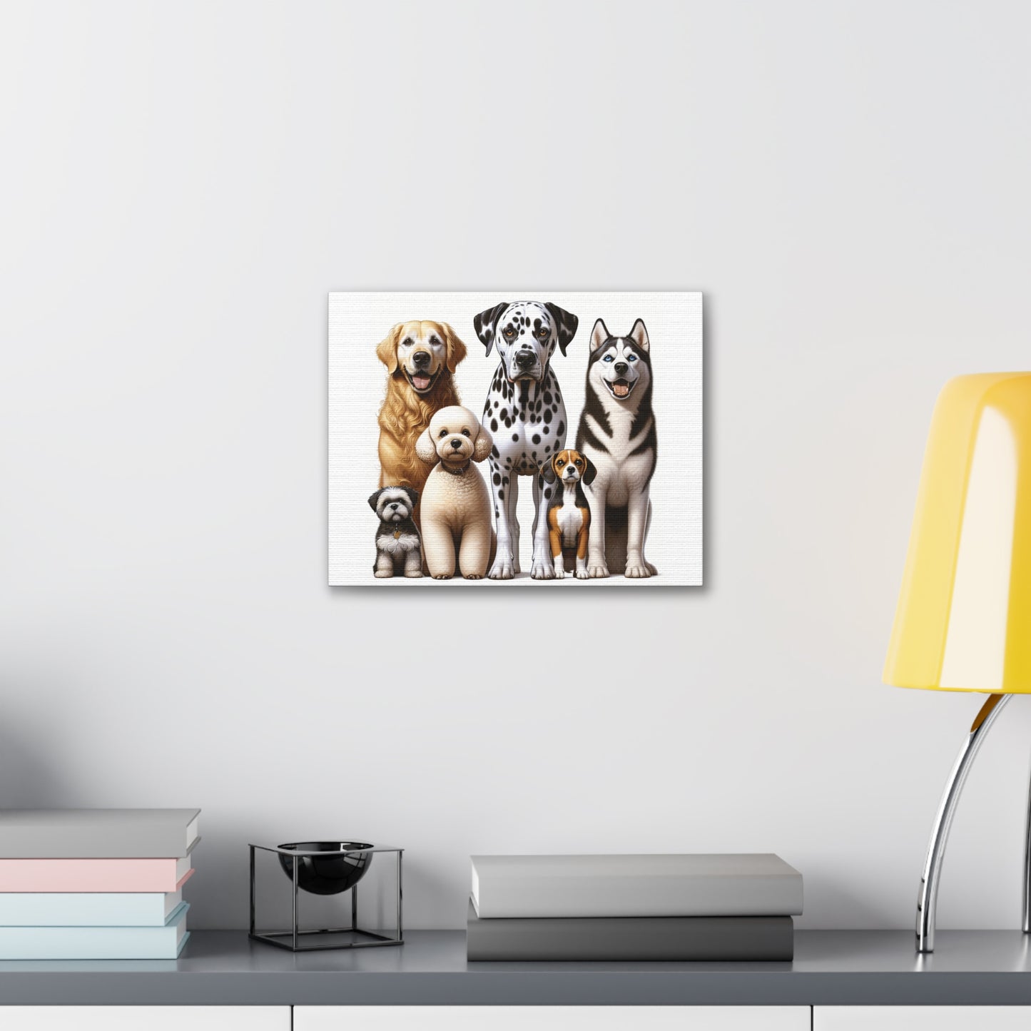 Popular Dog Breeds Canvas Gallery Wraps