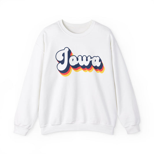 Retro Iowa Crewneck Sweatshirt