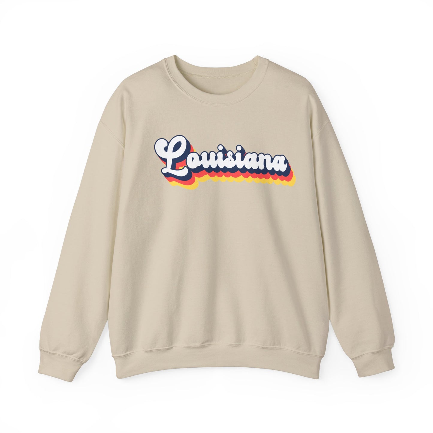 Retro Louisiana Crewneck Sweatshirt