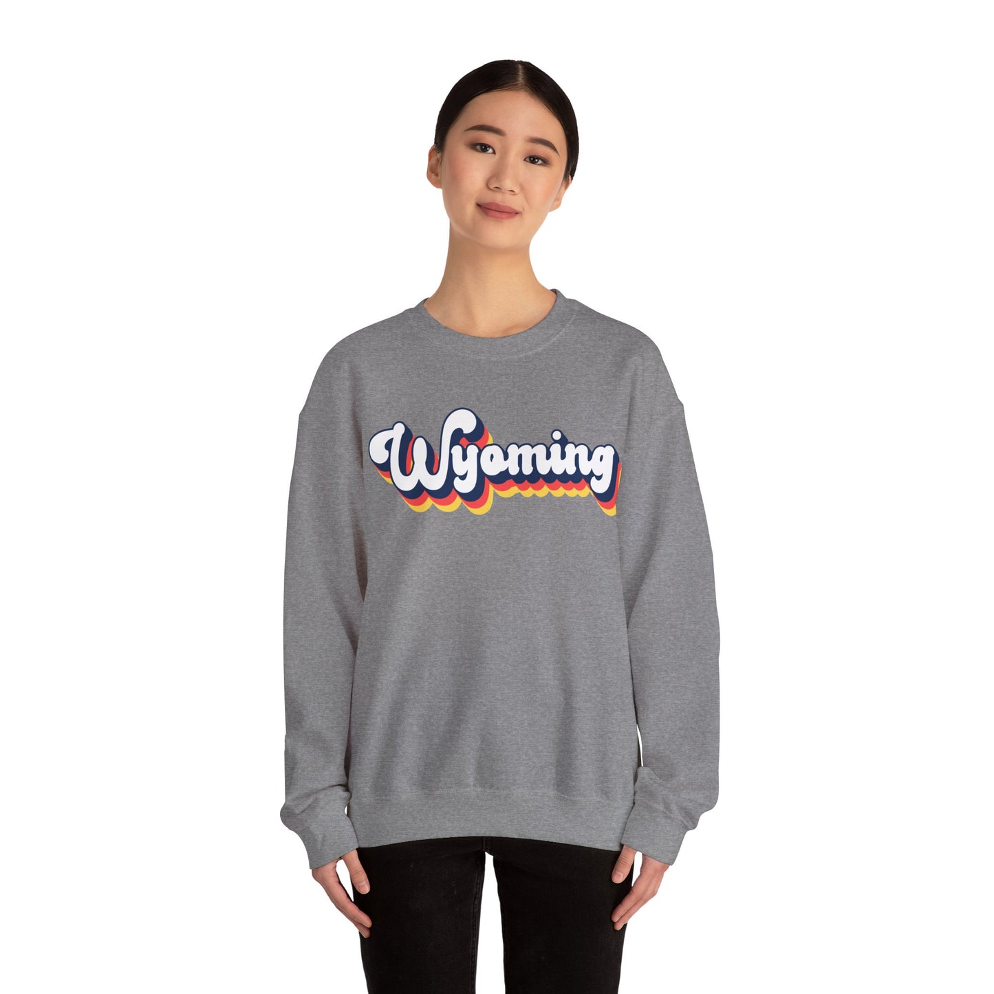 Retro Wyoming Crewneck Sweatshirt