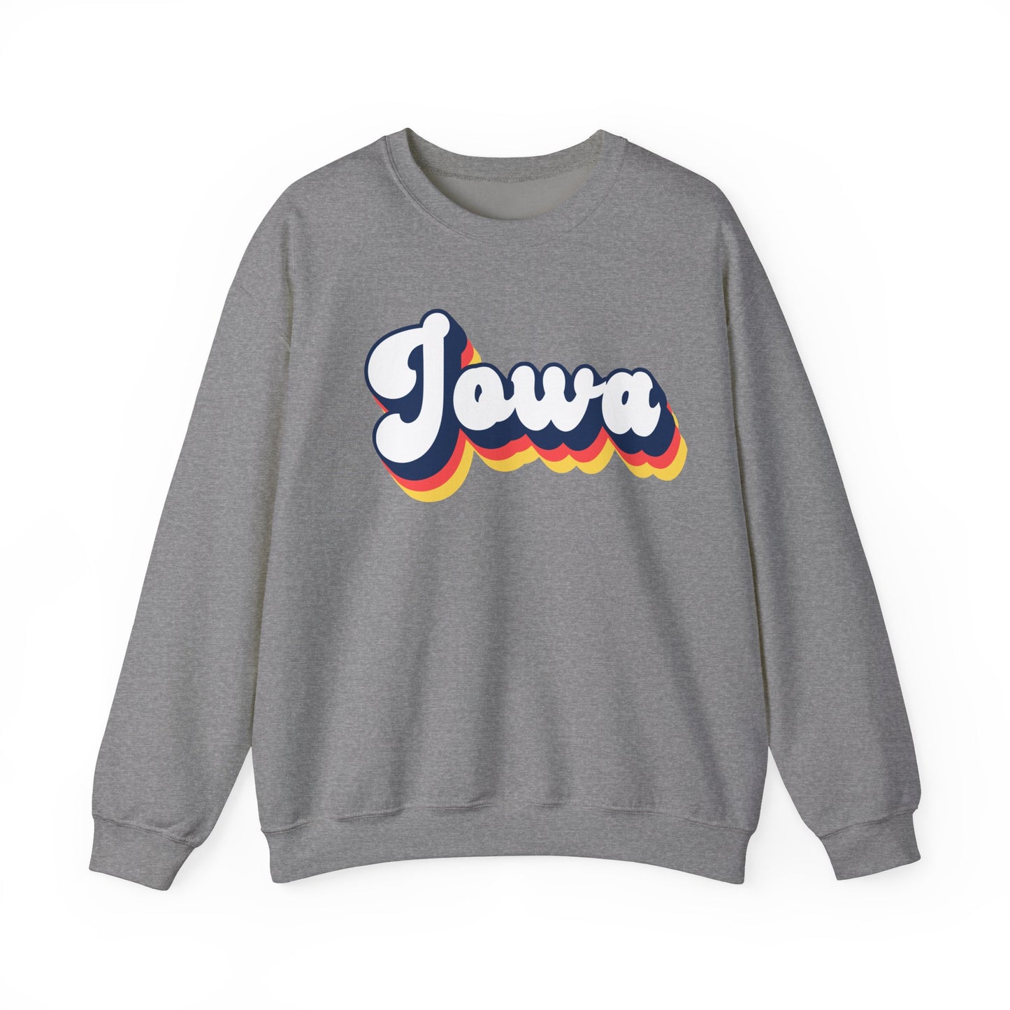 Retro Iowa Crewneck Sweatshirt