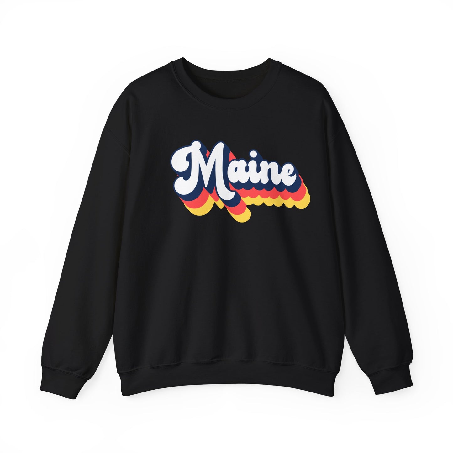 Retro Maine Crewneck Sweatshirt