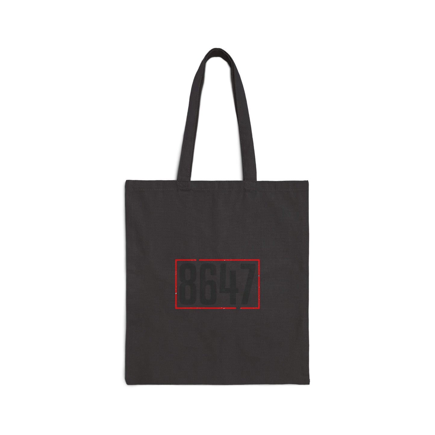 8647 Stencil Tote | political typography, minimalist civic expression
