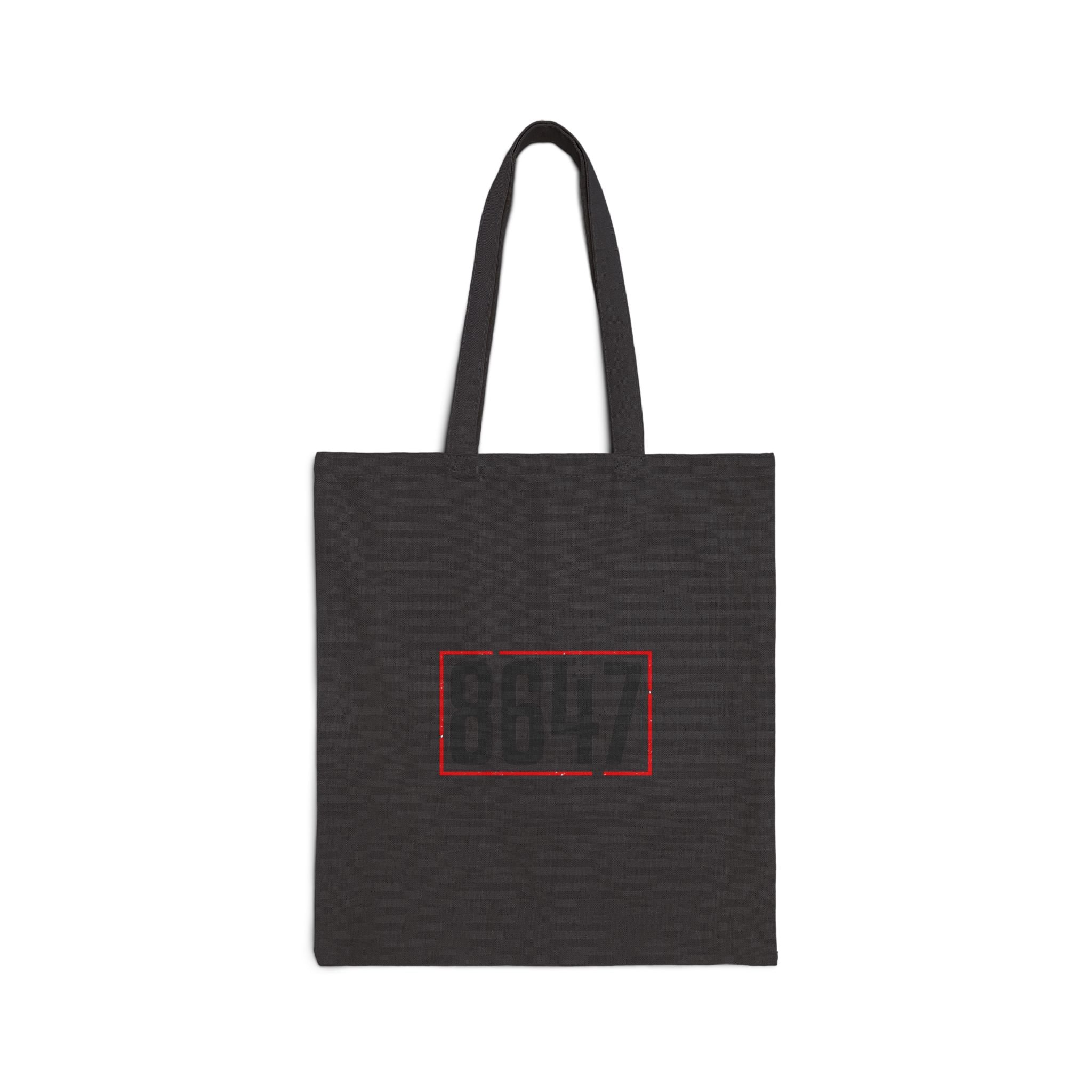 8647 Stencil Tote | political typography, minimalist civic expression