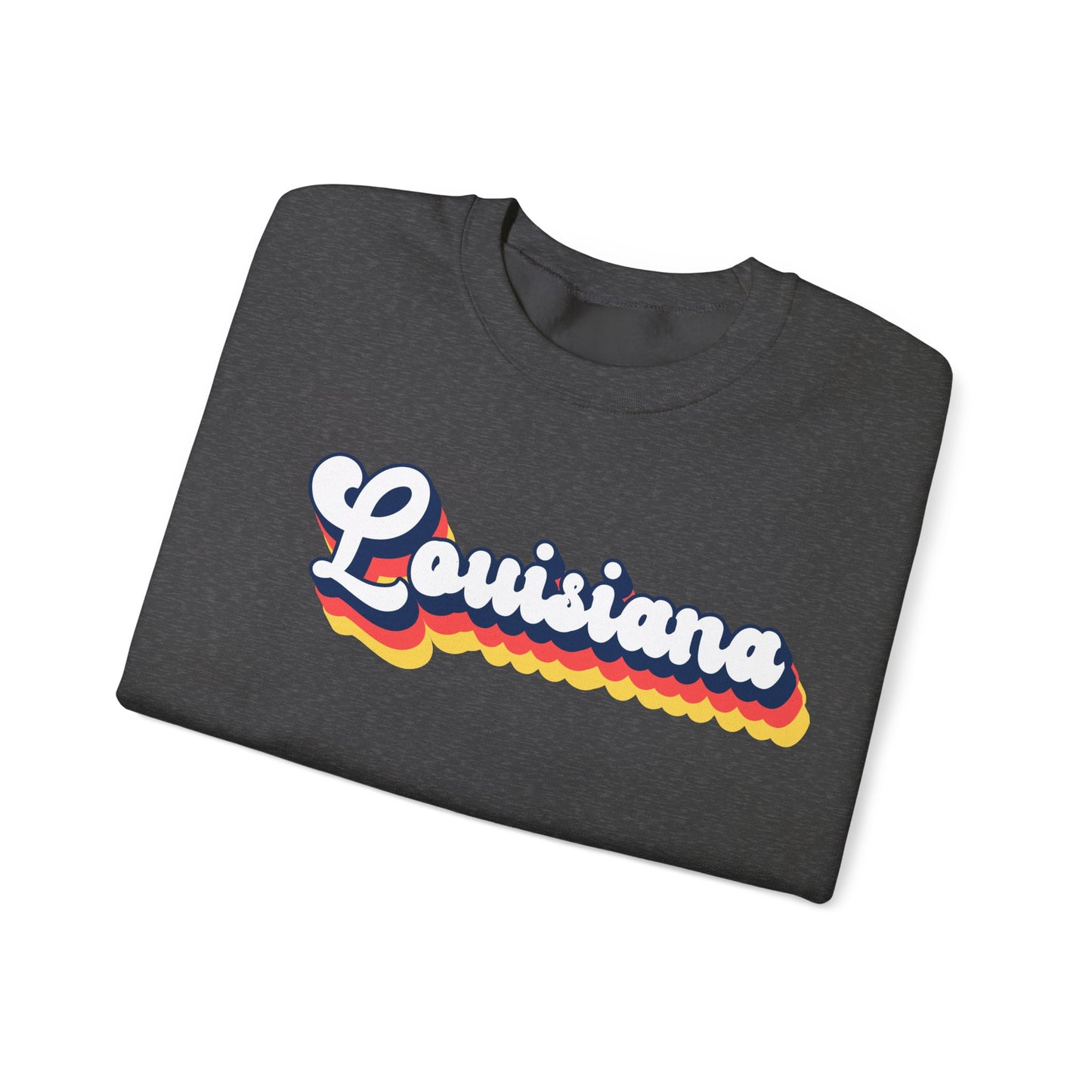 Retro Louisiana Crewneck Sweatshirt