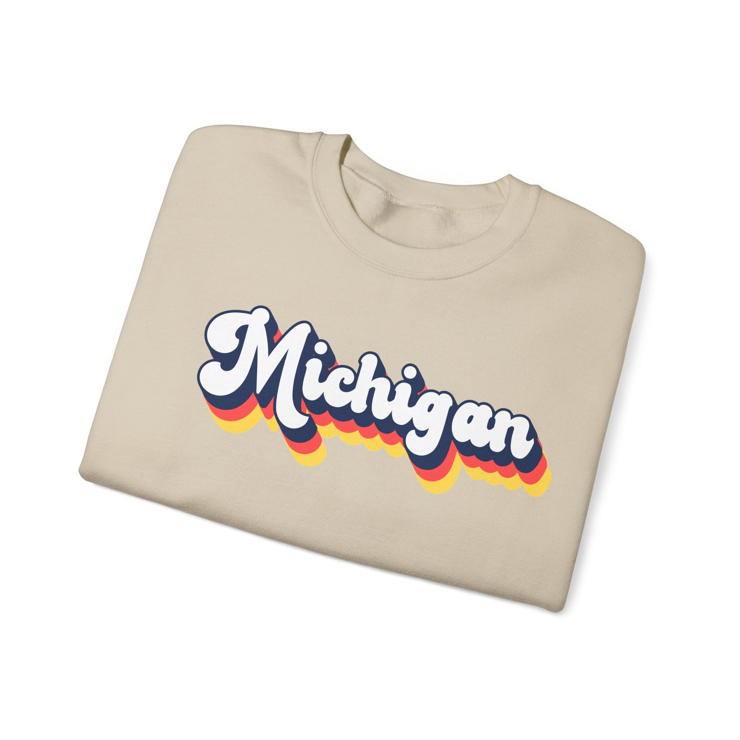 Retro Michigan Crewneck Sweatshirt