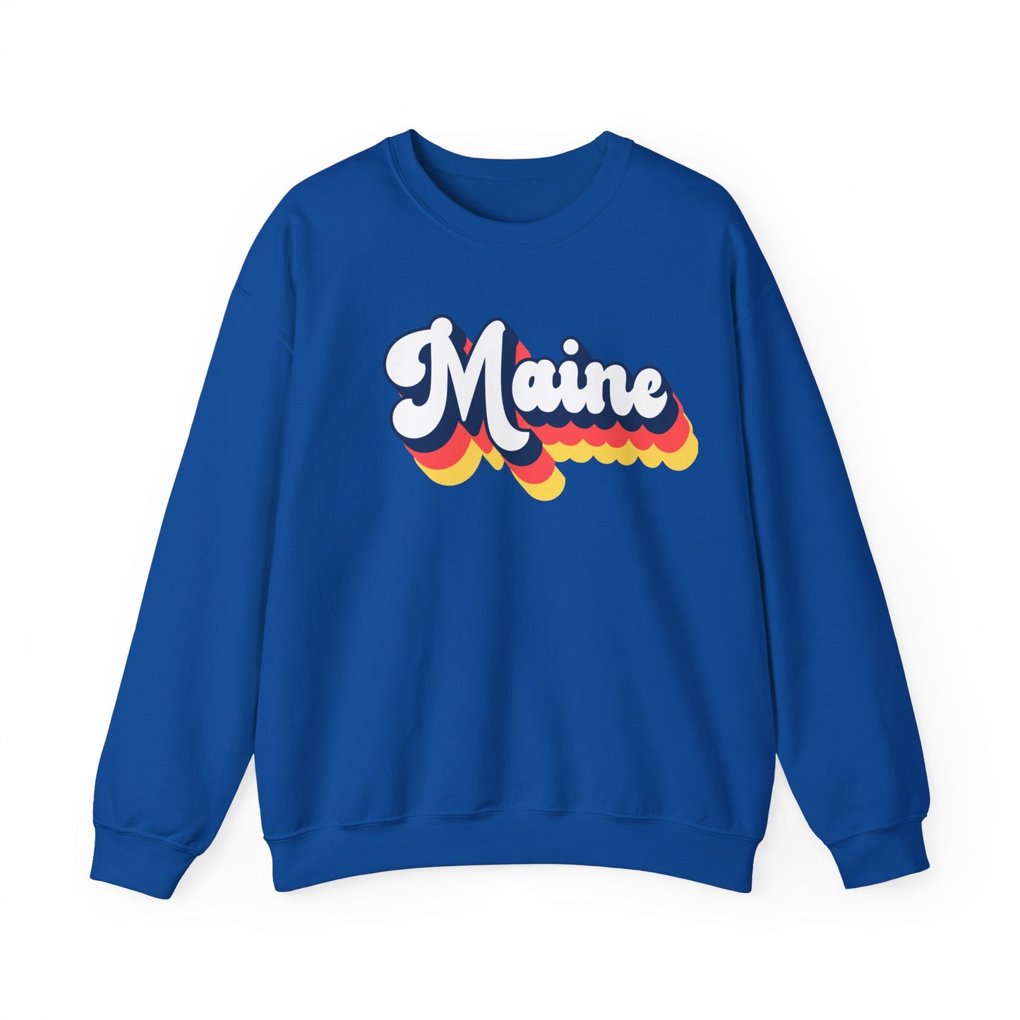 Retro Maine Crewneck Sweatshirt