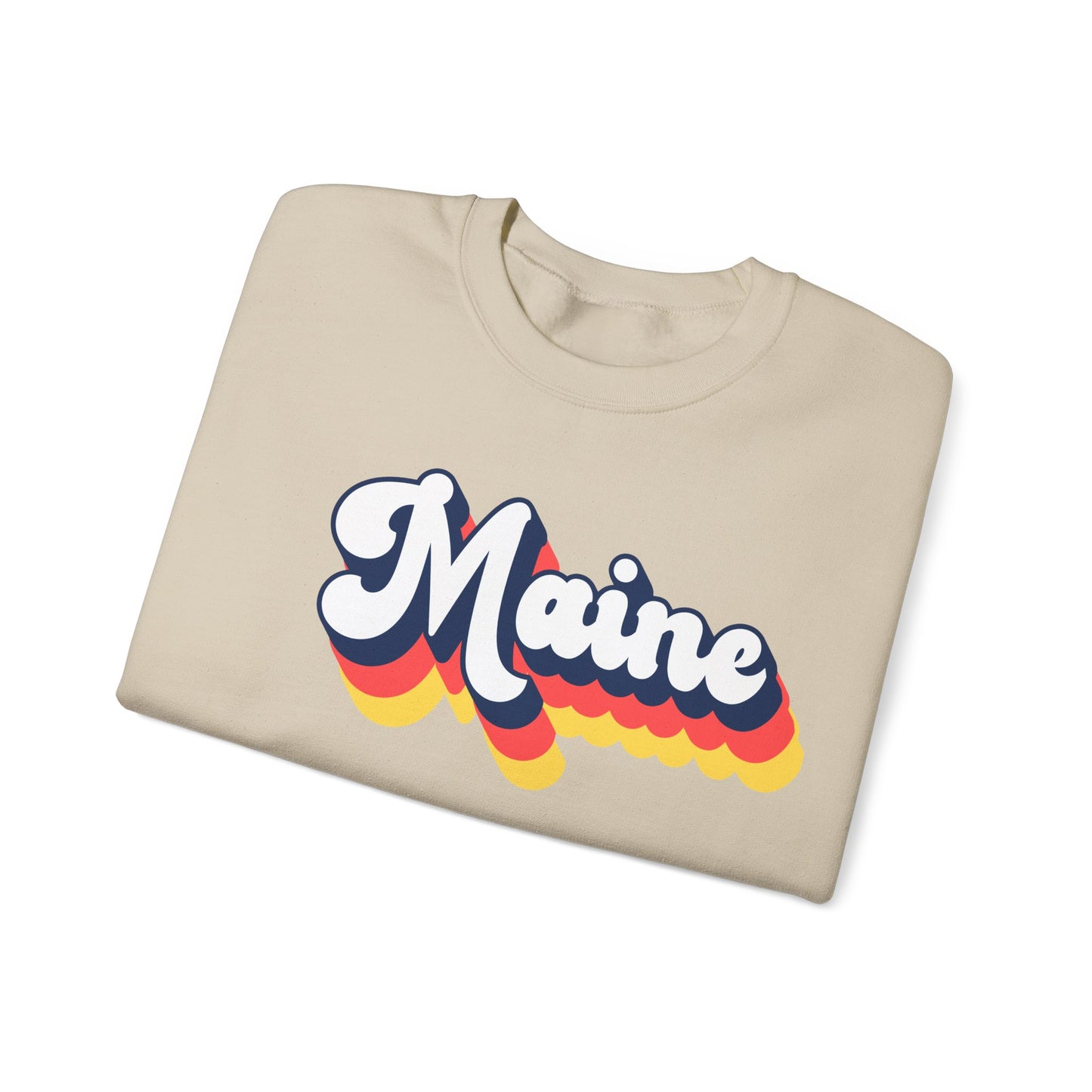 Retro Maine Crewneck Sweatshirt