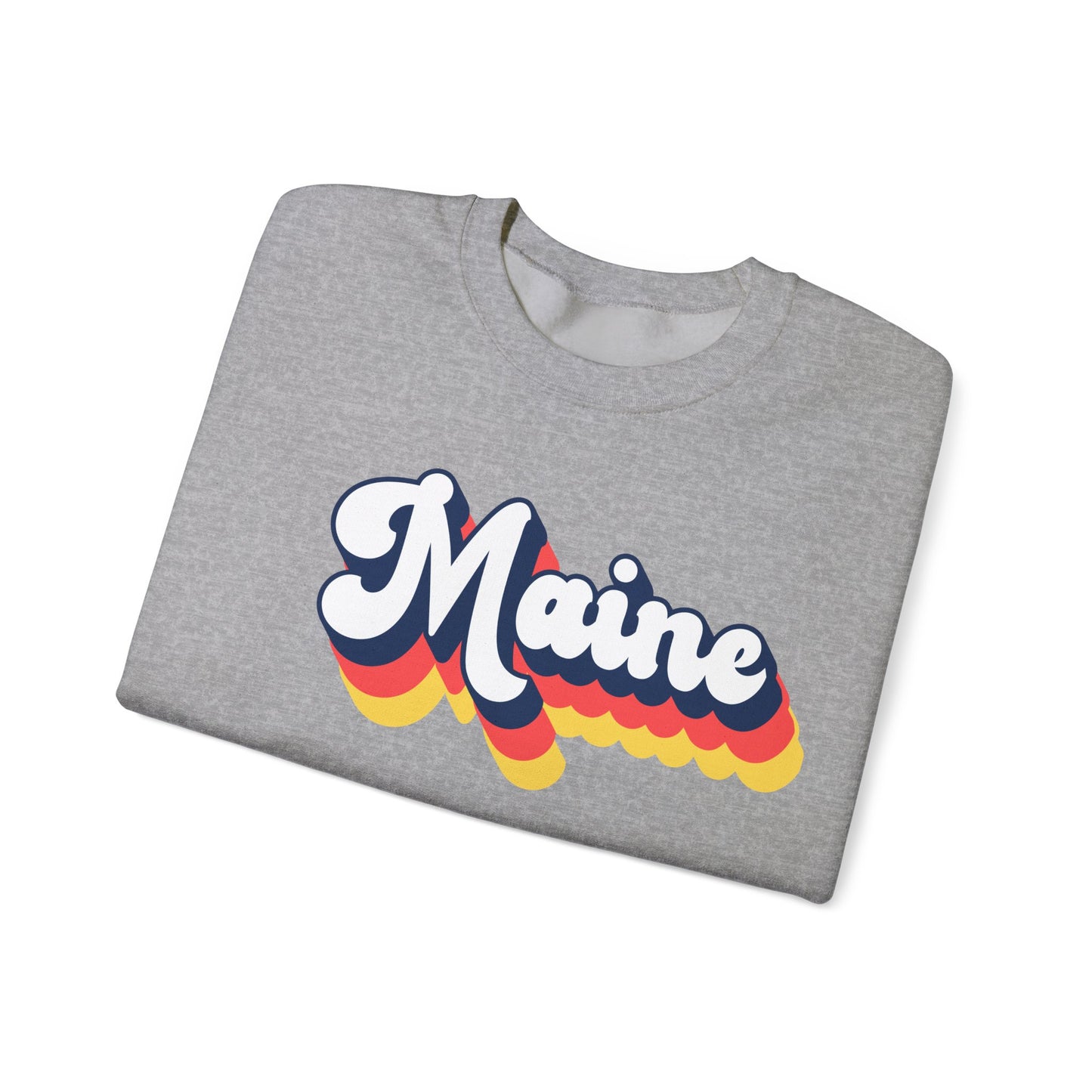 Retro Maine Crewneck Sweatshirt