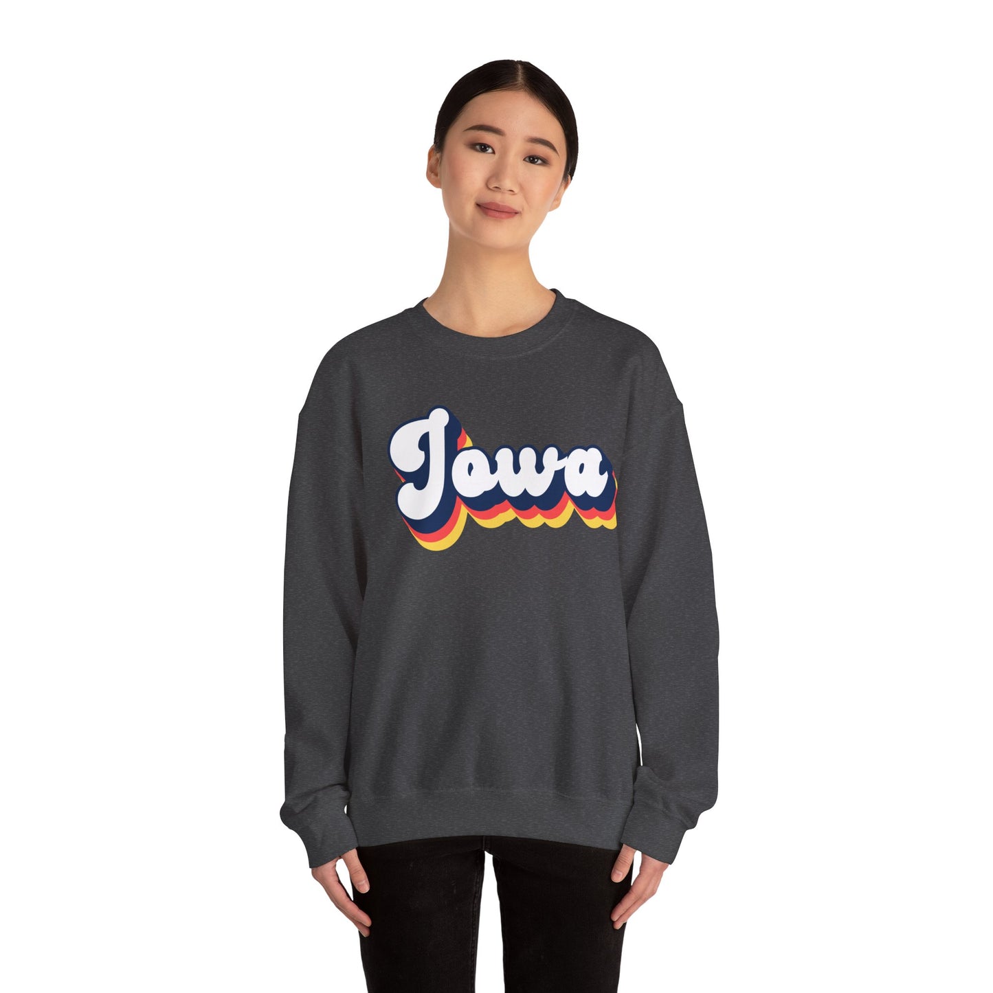 Retro Iowa Crewneck Sweatshirt