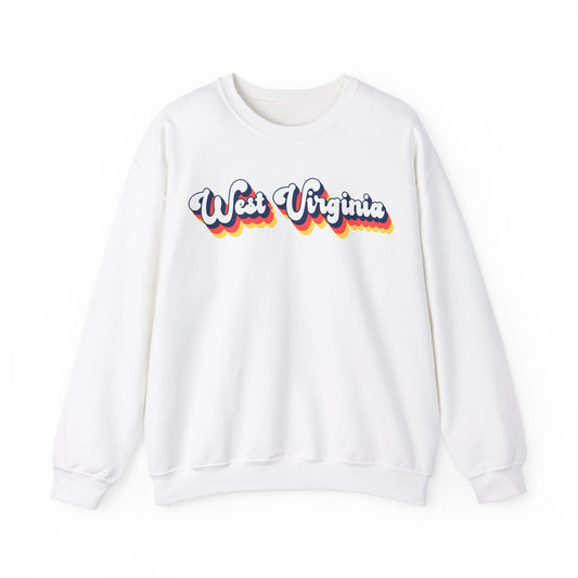 Retro West Virginia Crewneck Sweatshirt