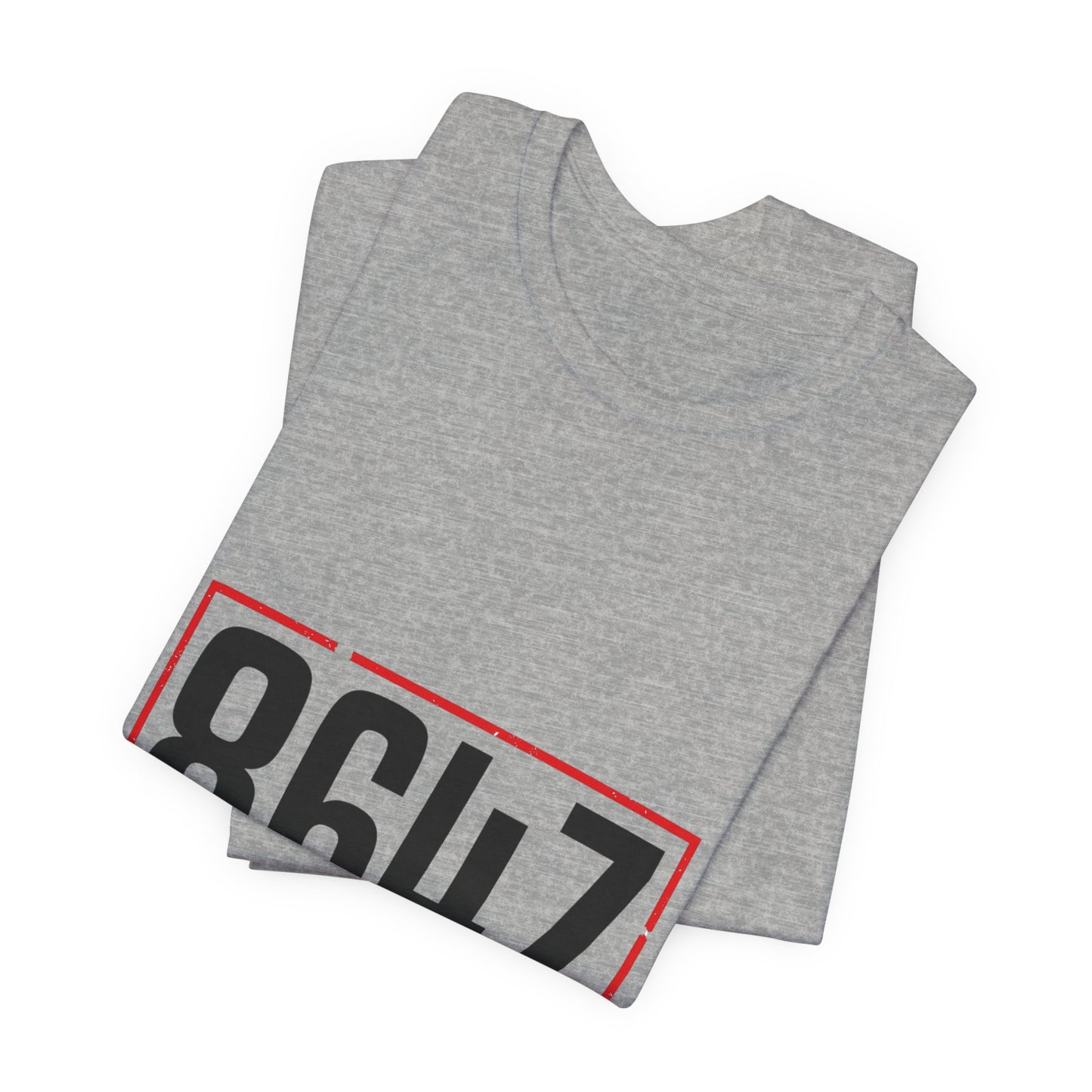 8647 Political Typography Tee | stencil, distressed civic expression