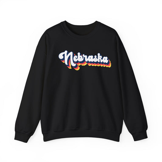 Retro Nebraska Crewneck Sweatshirt