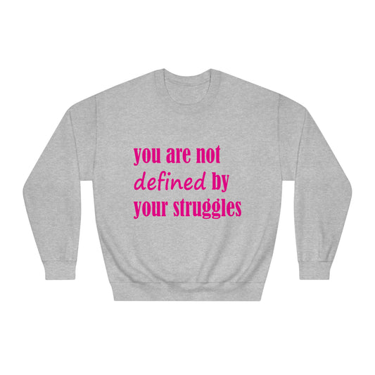 Mental Health Saying Sweatshirt , Crewneck Pullover, Inspirational Quote Top, Personal Struggles Shirt