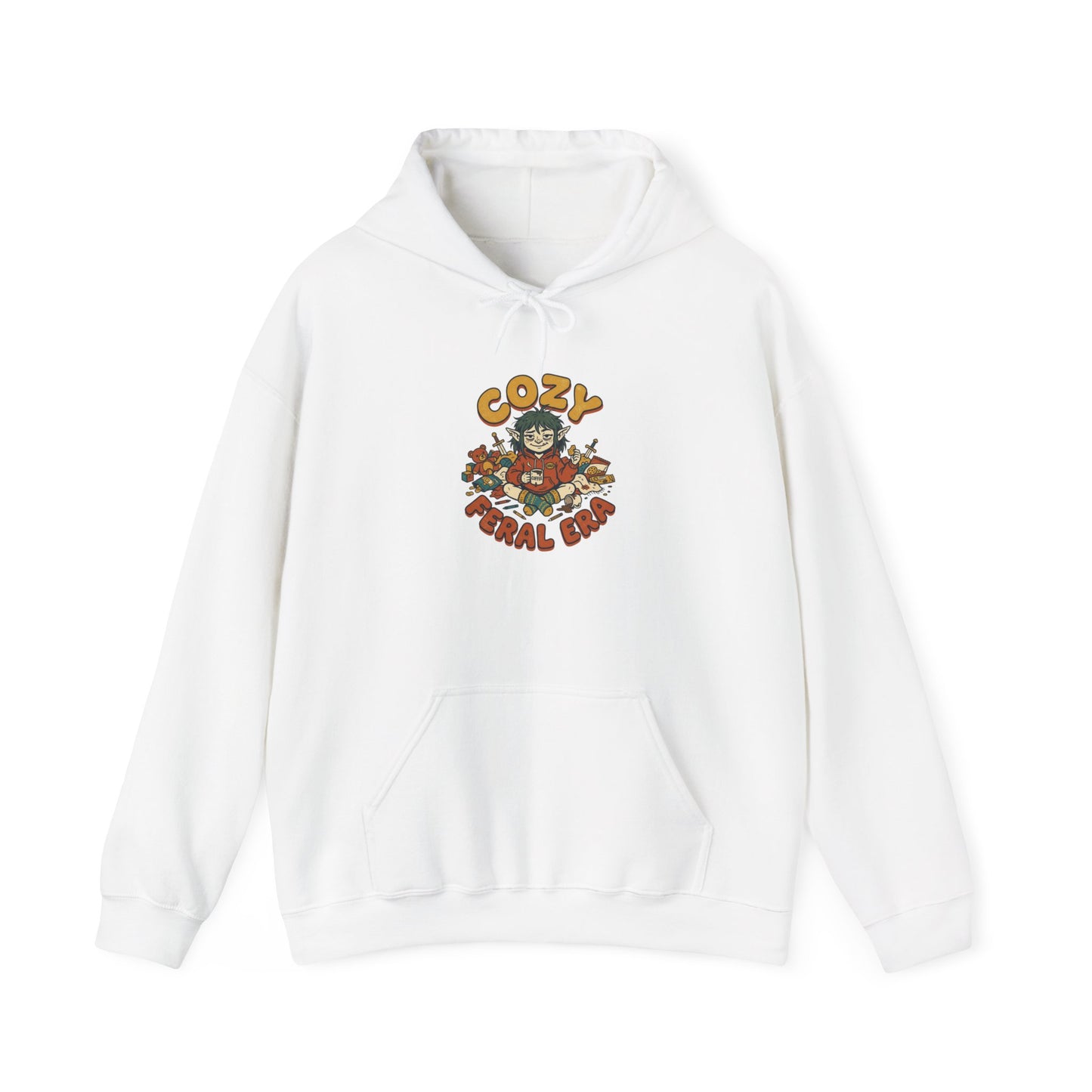 Cozy Feral Cat Hoodie | feral era, chaotic cute