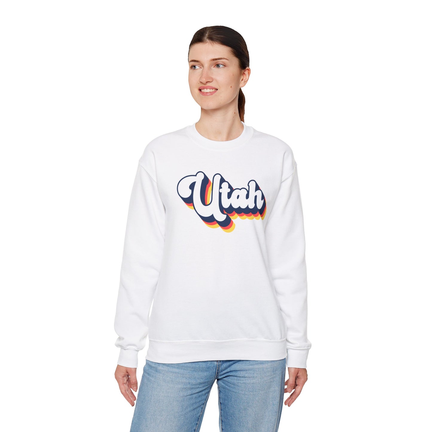 Retro Utah Crewneck Sweatshirt