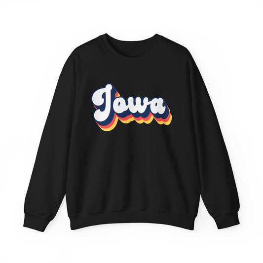 Retro Iowa Crewneck Sweatshirt