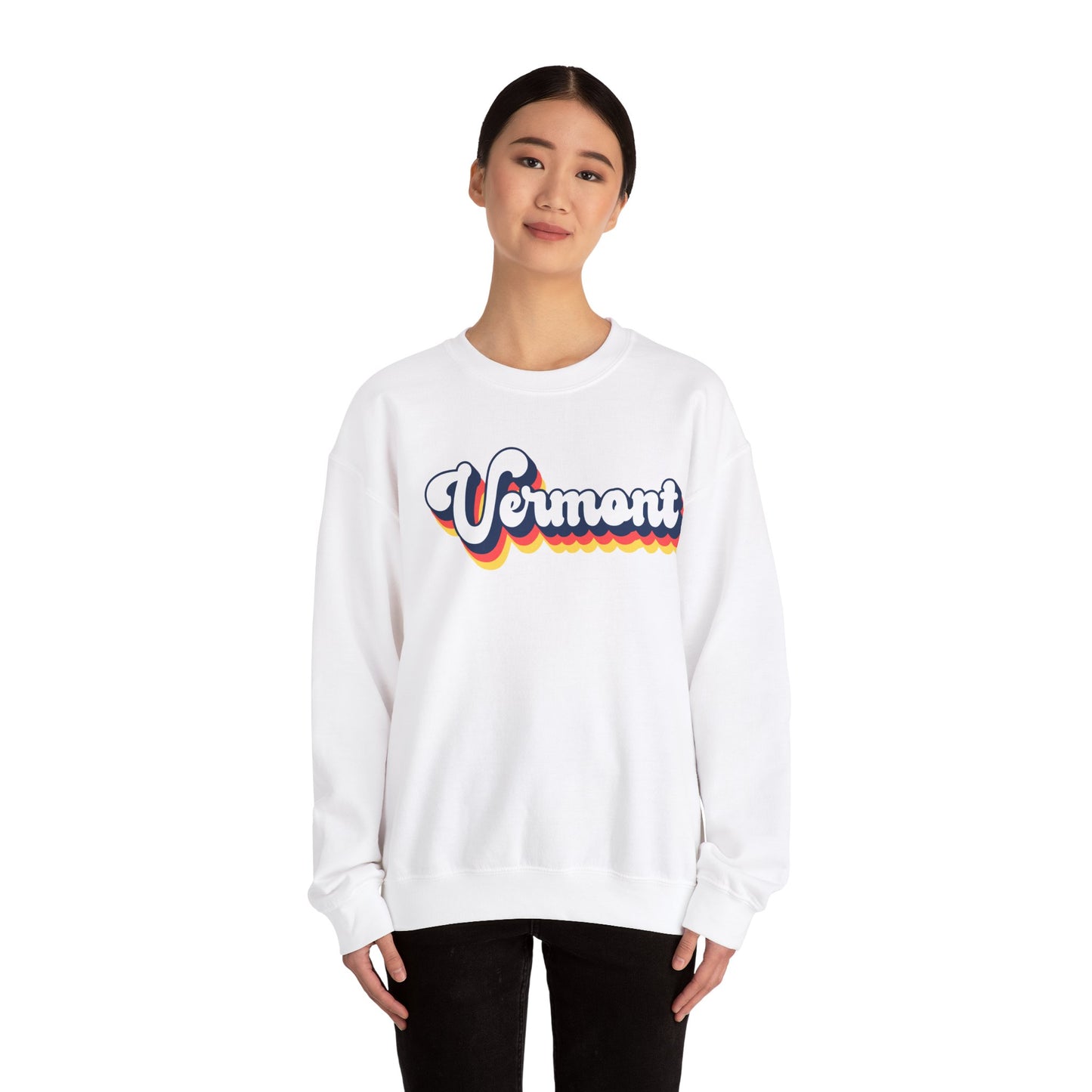 Retro Vermont Crewneck Sweatshirt