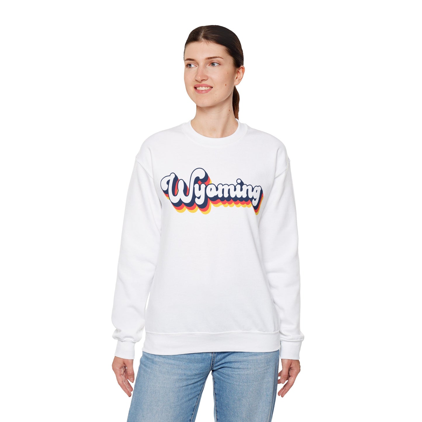 Retro Wyoming Crewneck Sweatshirt