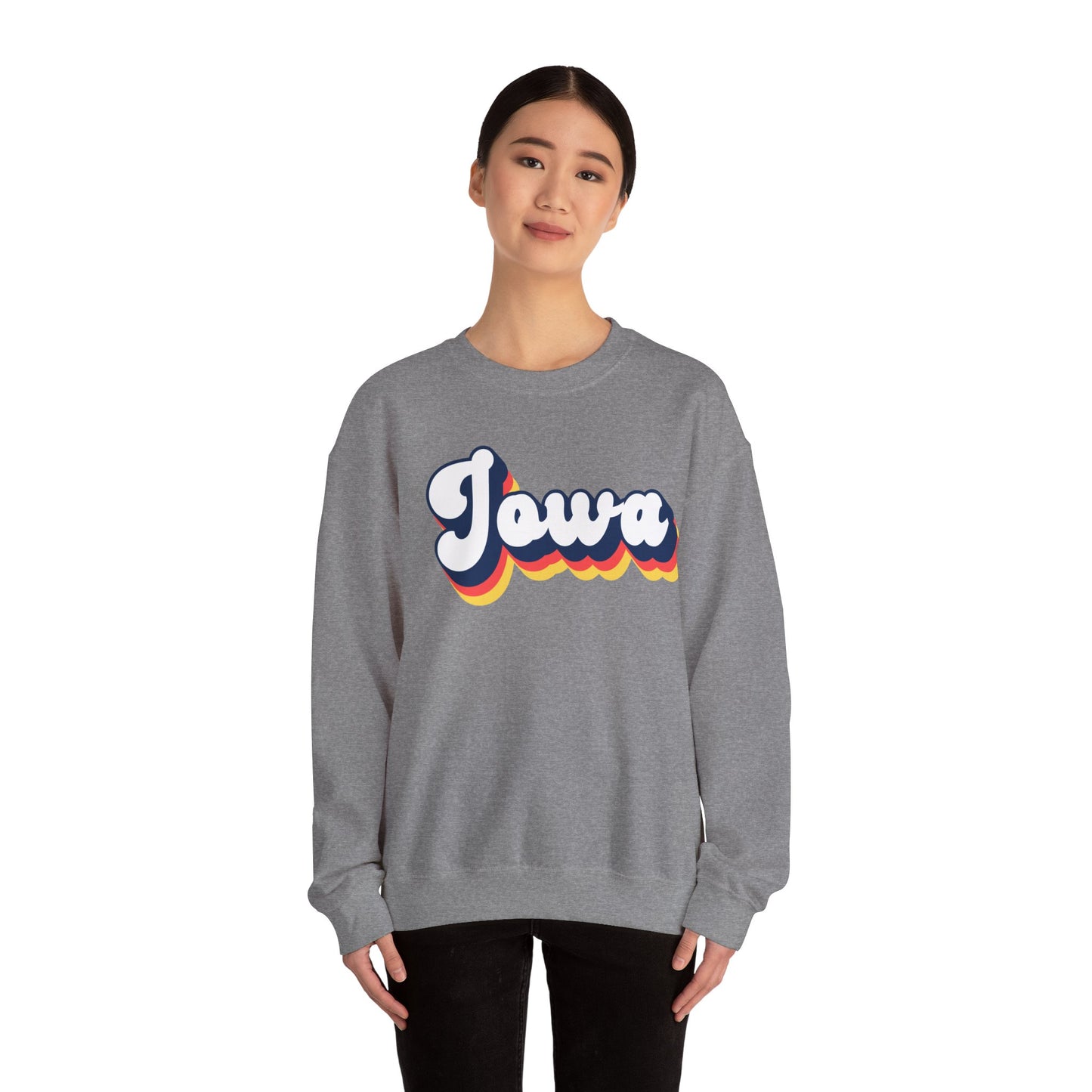 Retro Iowa Crewneck Sweatshirt