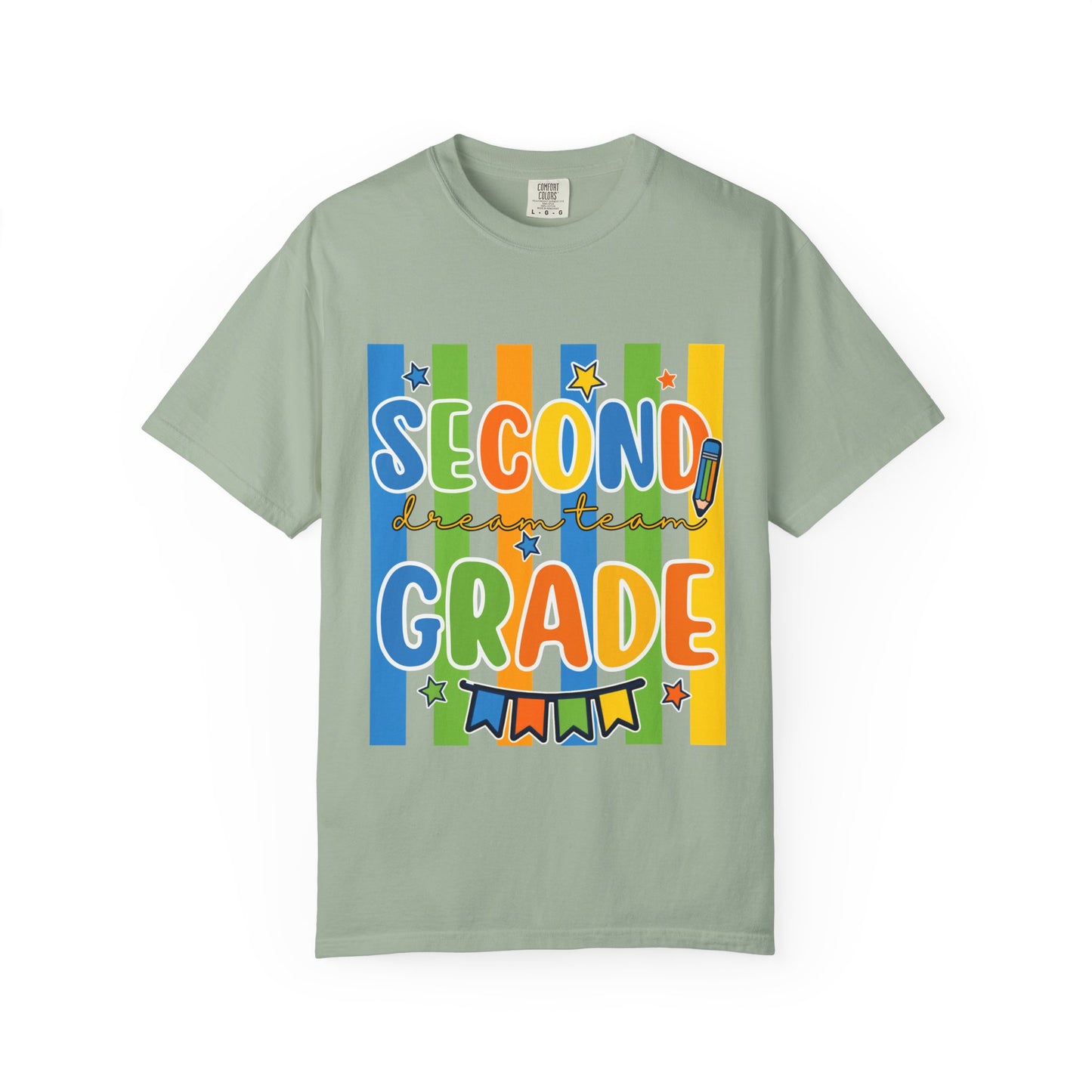 Second Grade Teacher T-Shirt — Colorful Back-to-School Classroom Tee