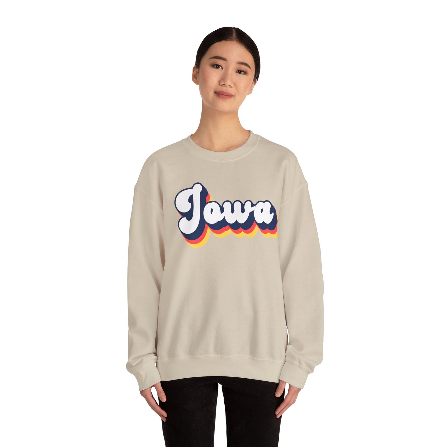 Retro Iowa Crewneck Sweatshirt