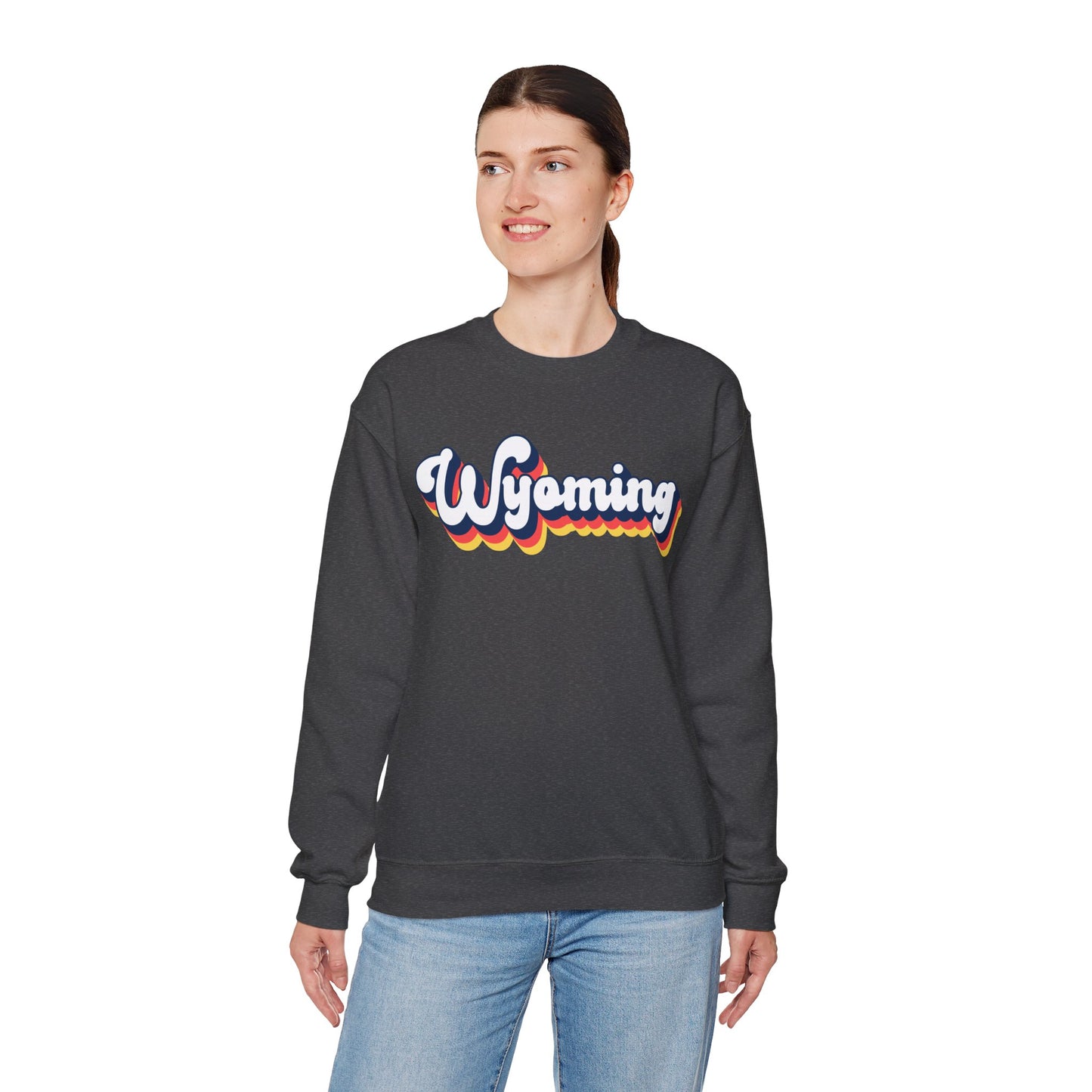 Retro Wyoming Crewneck Sweatshirt