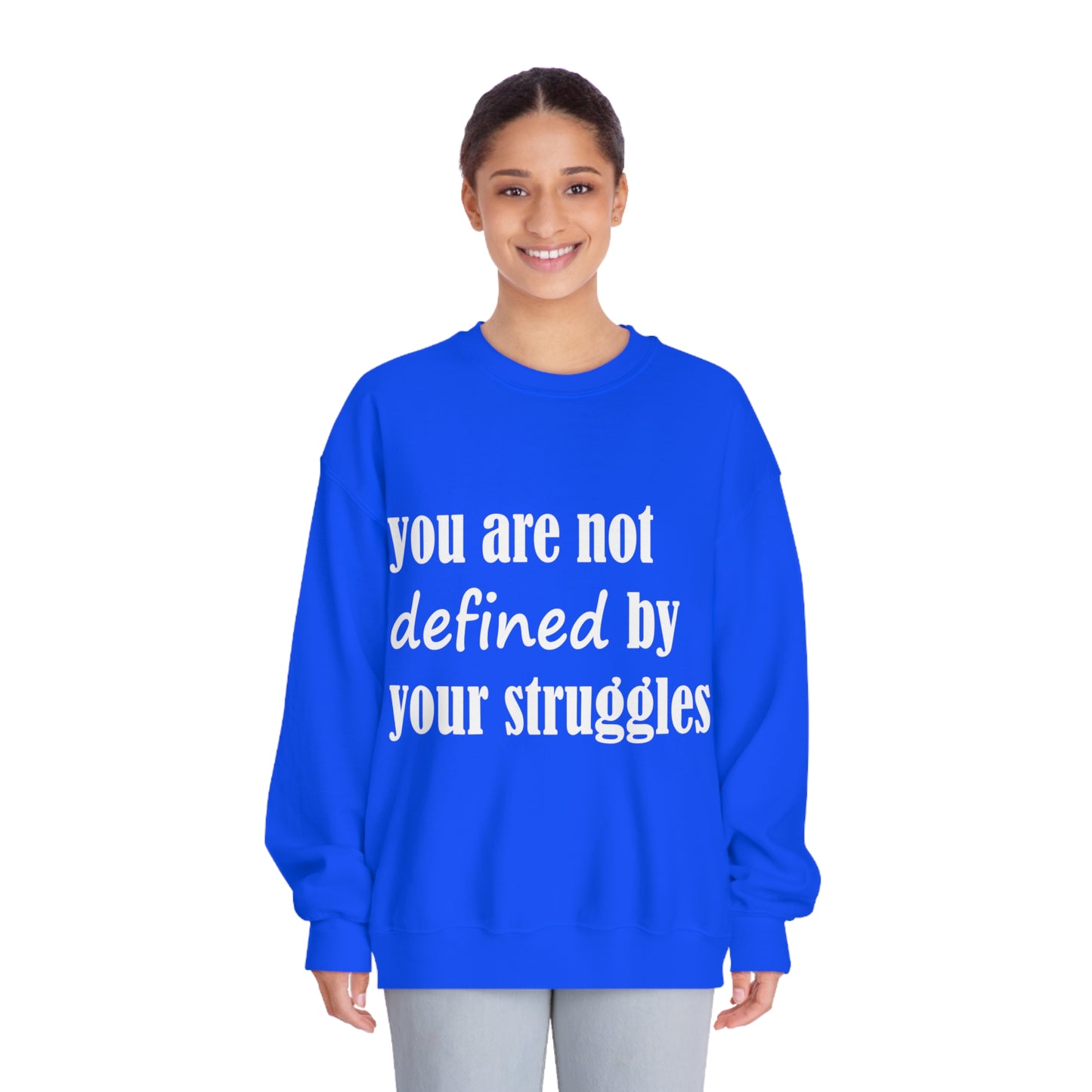 Mental Health Saying Sweatshirt, Crewneck Pullover, Inspirational Quote Top, Personal Struggles Shirt