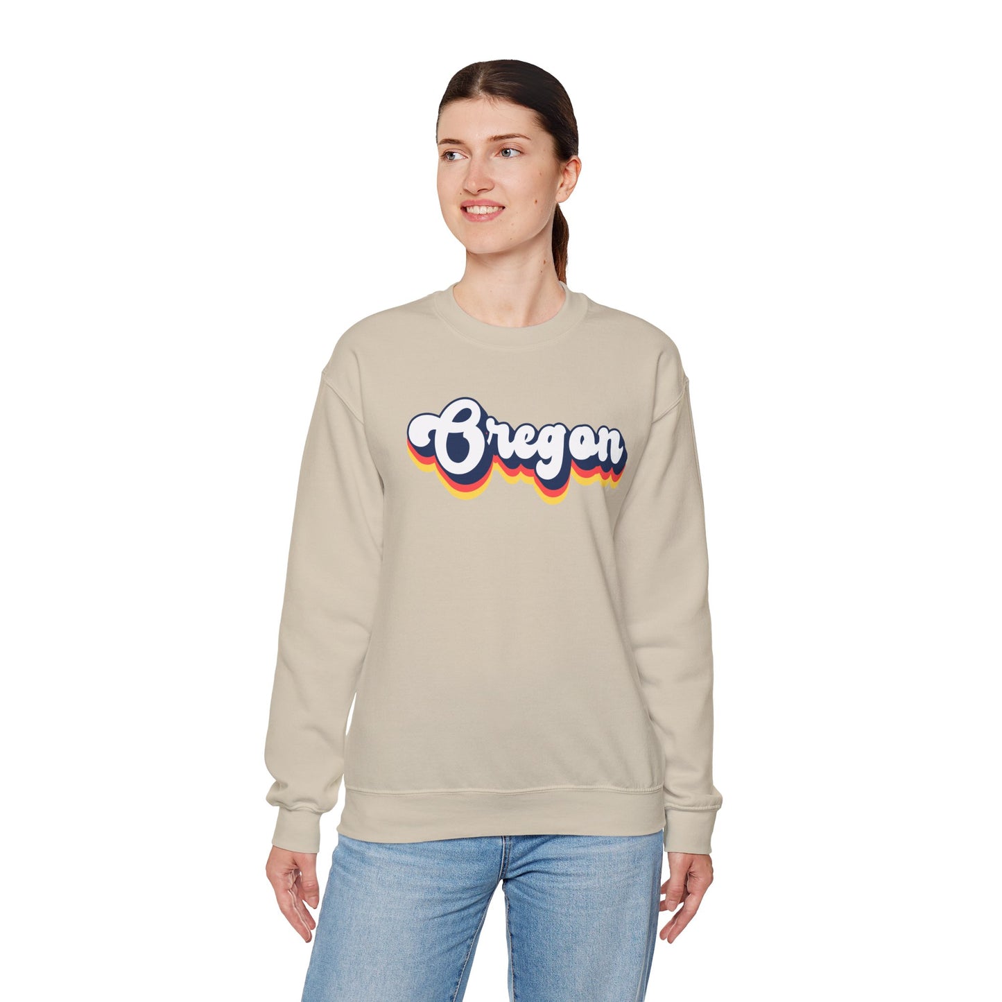 Retro Oregon Crewneck Sweatshirt