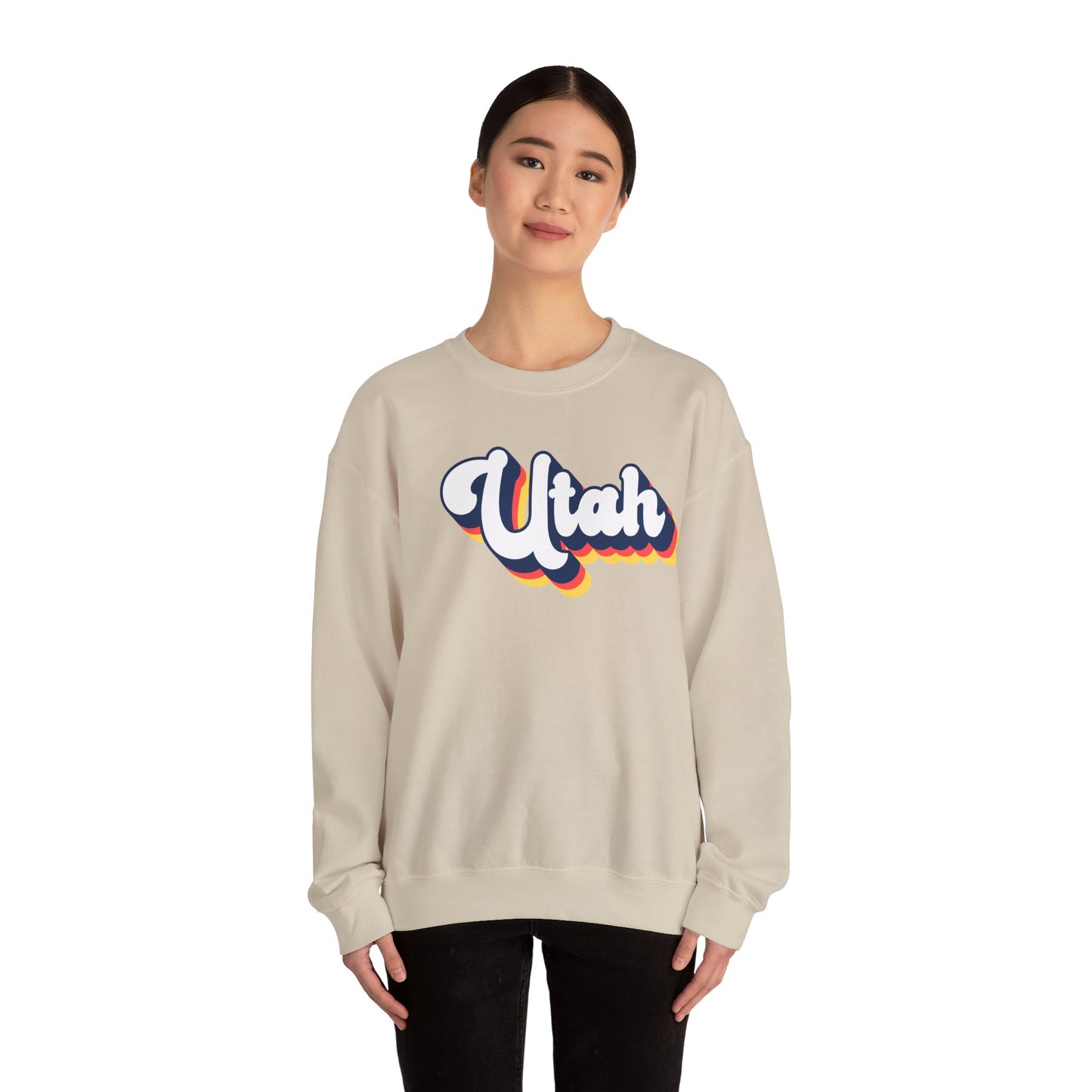 Retro Utah Crewneck Sweatshirt