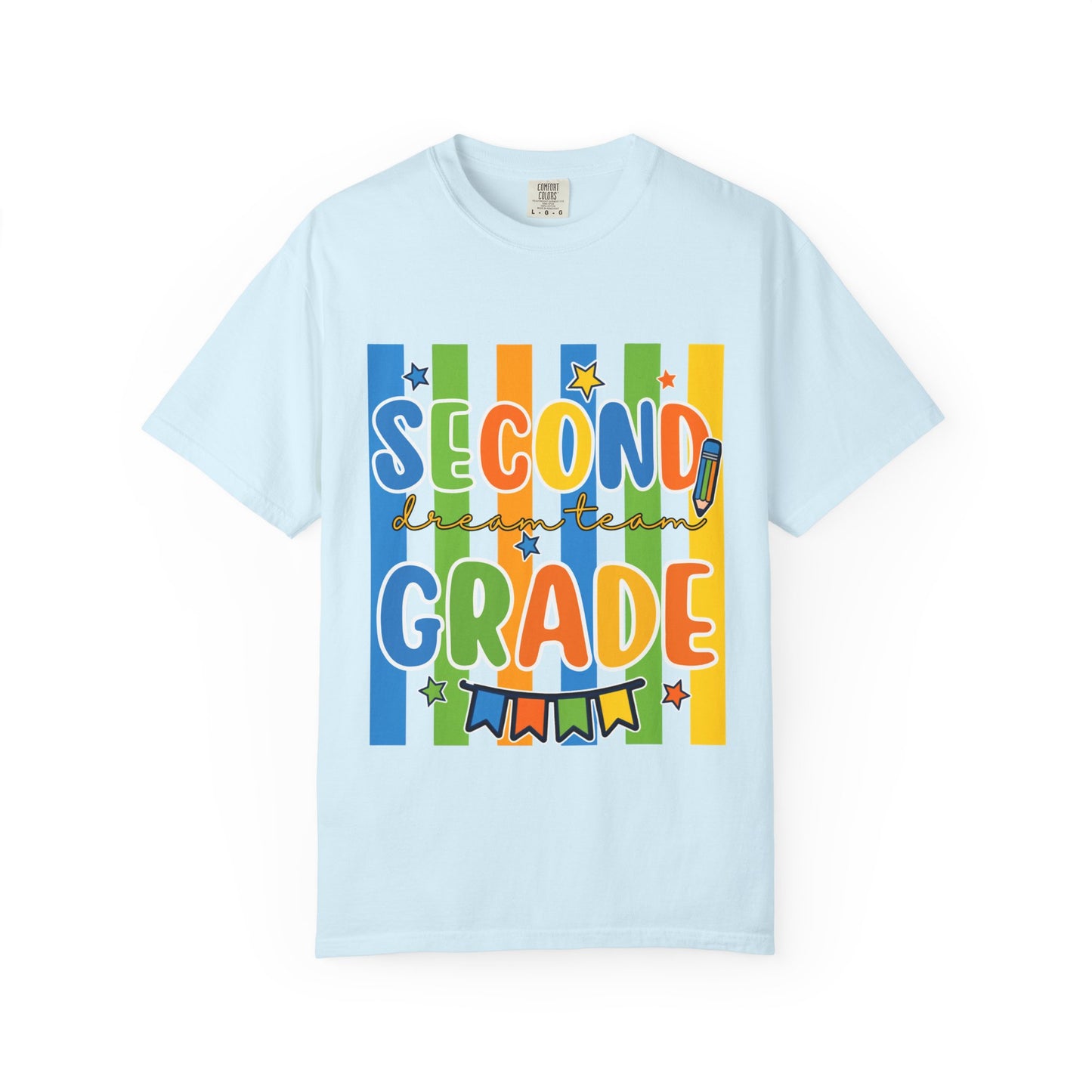 Second Grade Teacher T-Shirt — Colorful Back-to-School Classroom Tee