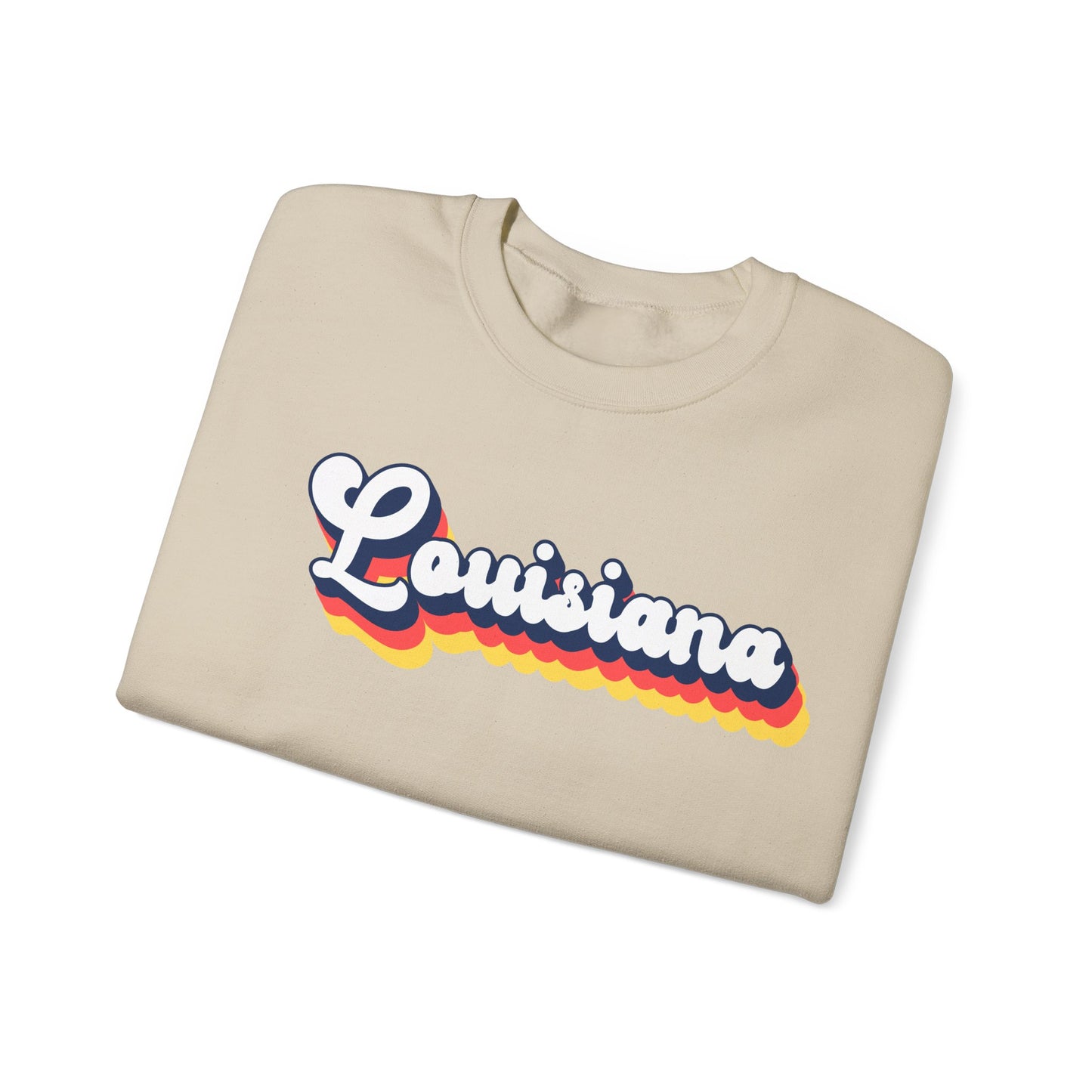 Retro Louisiana Crewneck Sweatshirt