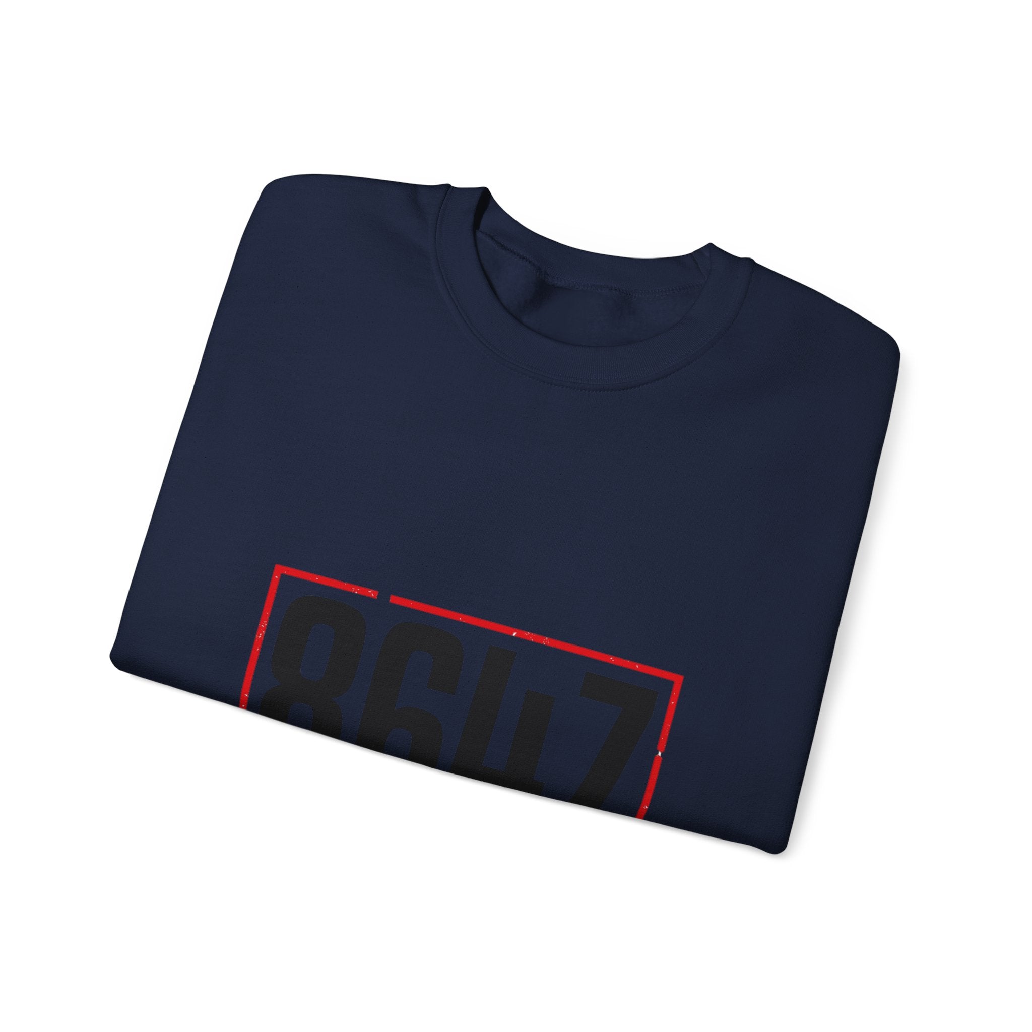 8647 Political Typography Crewneck, stencil distressed civic expression sweatshirt