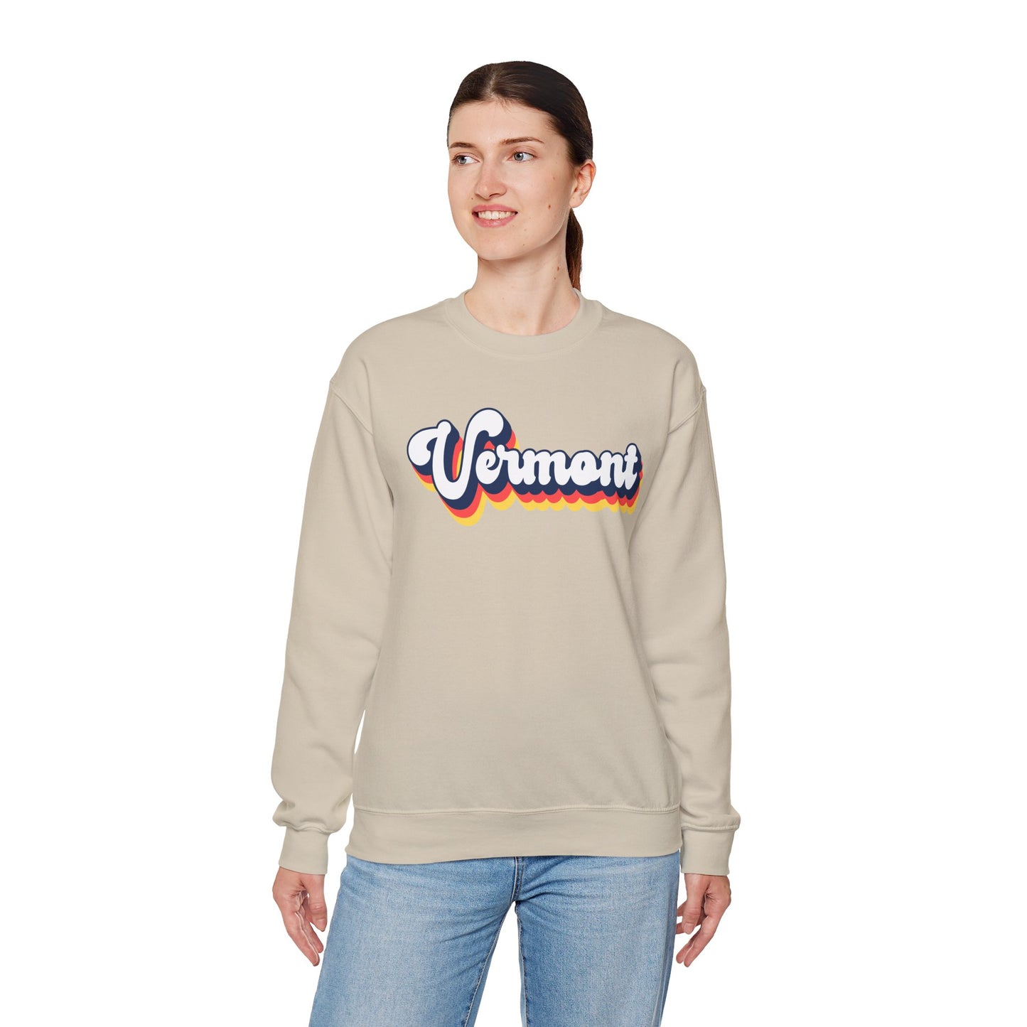 Retro Vermont Crewneck Sweatshirt