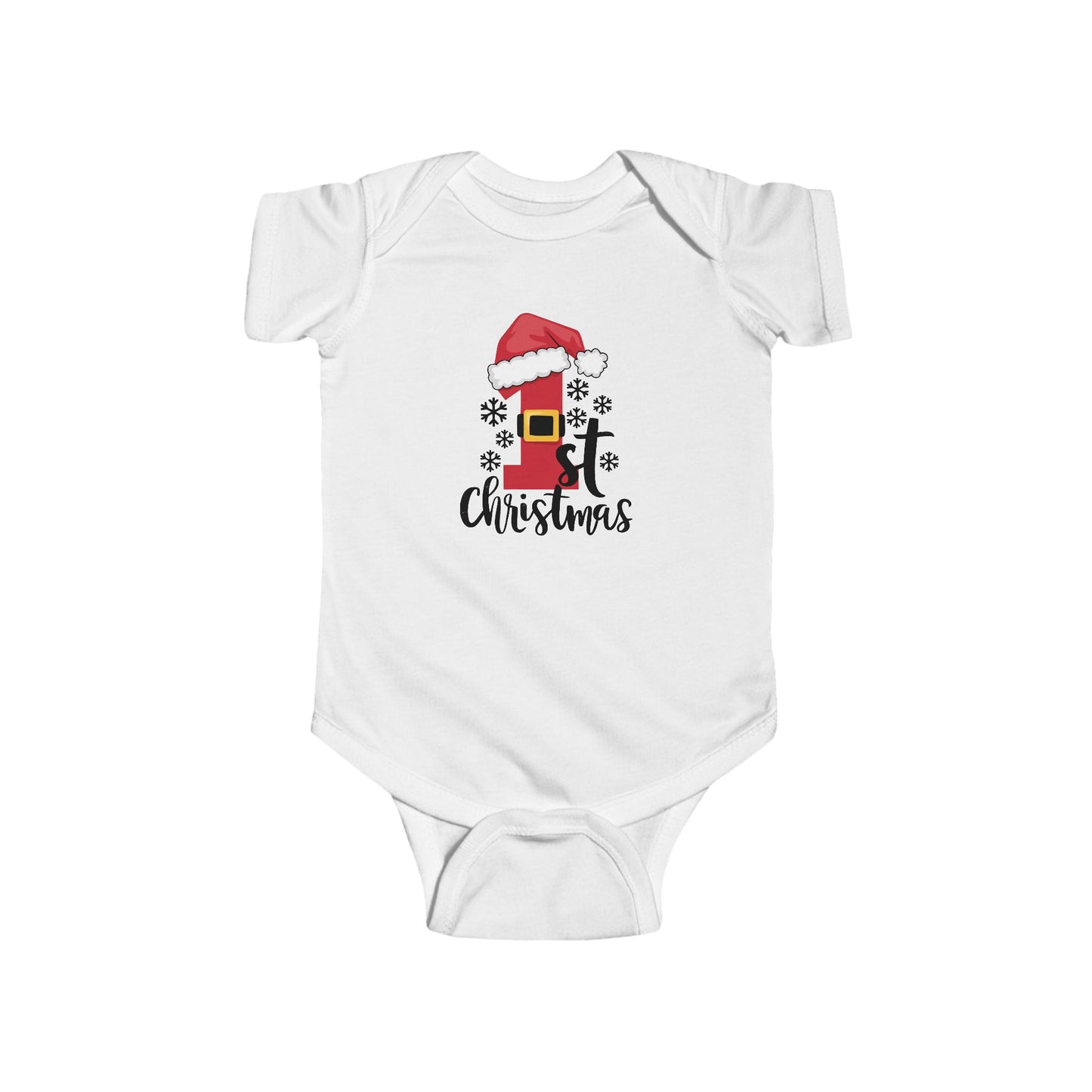 1st Christmas Infant Fine Jersey Bodysuit