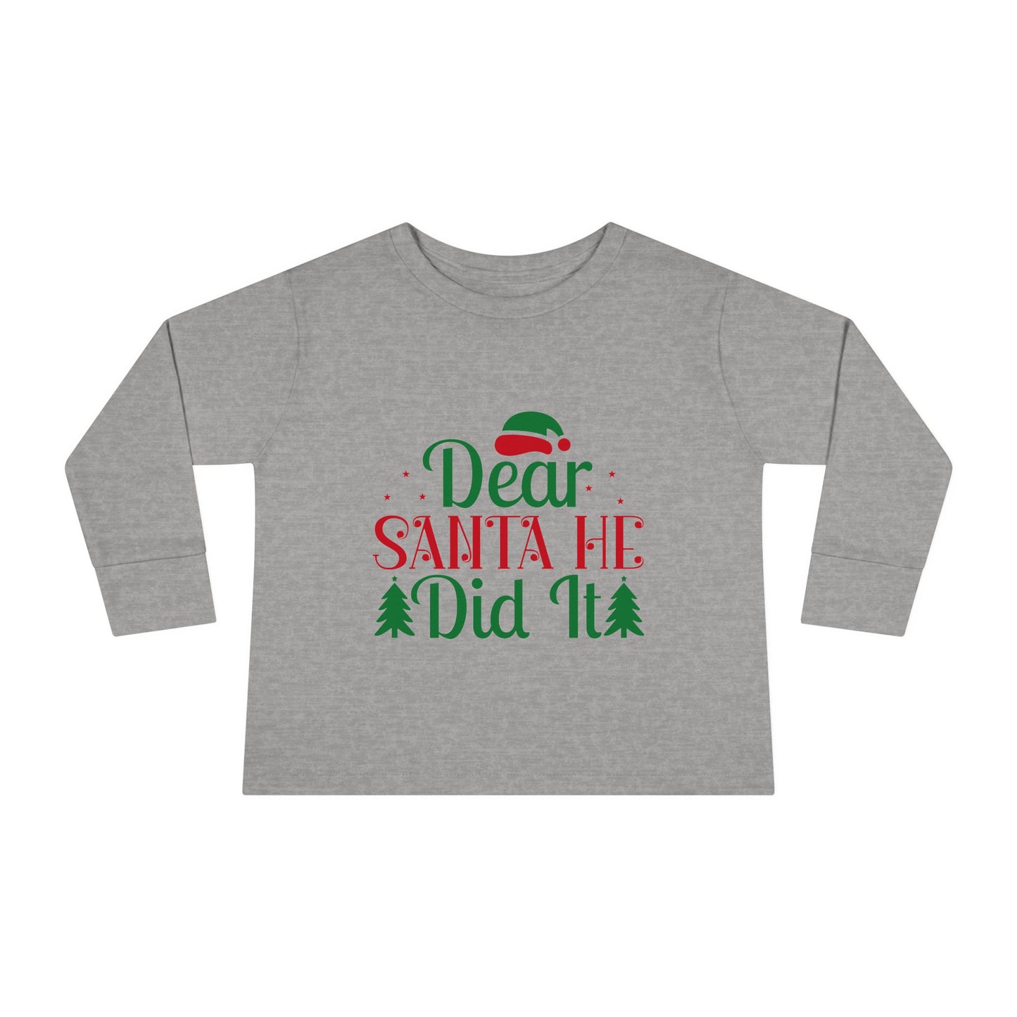 He Did It Toddler Long Sleeve Tee