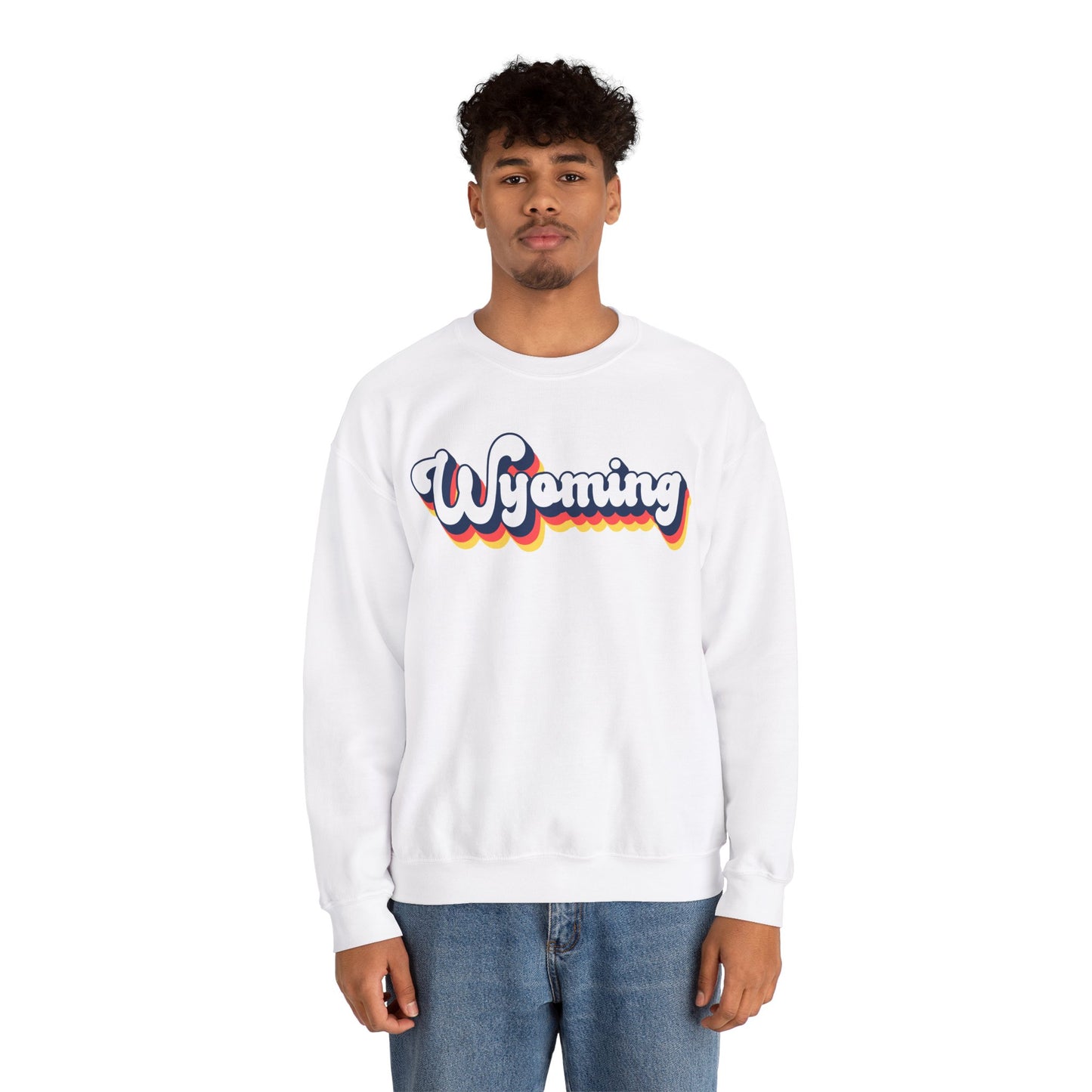 Retro Wyoming Crewneck Sweatshirt