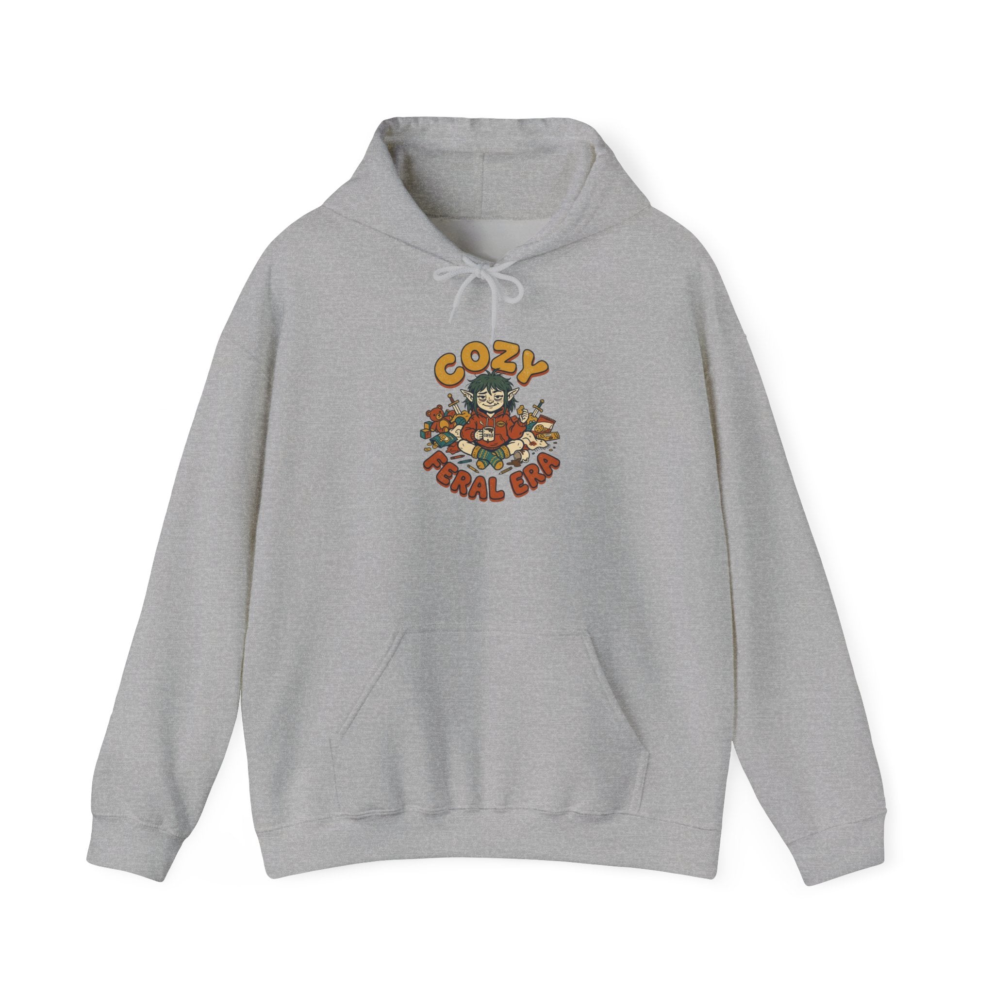 Cozy Feral Cat Hoodie | feral era, chaotic cute