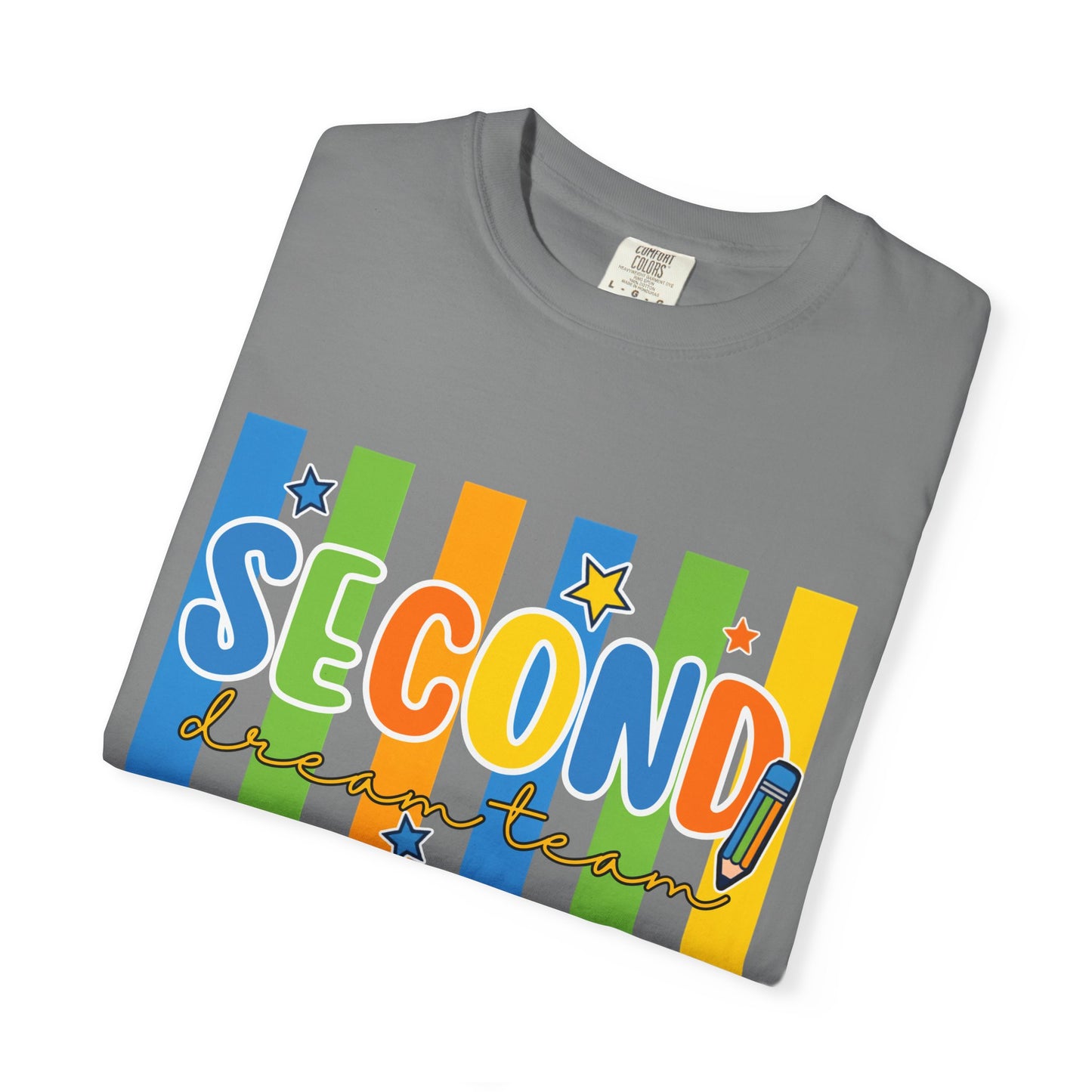 Second Grade Teacher T-Shirt — Colorful Back-to-School Classroom Tee