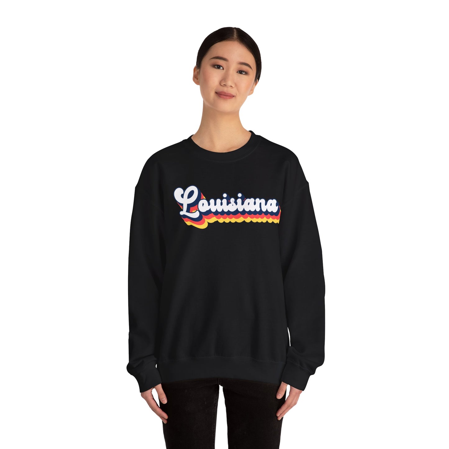 Retro Louisiana Crewneck Sweatshirt