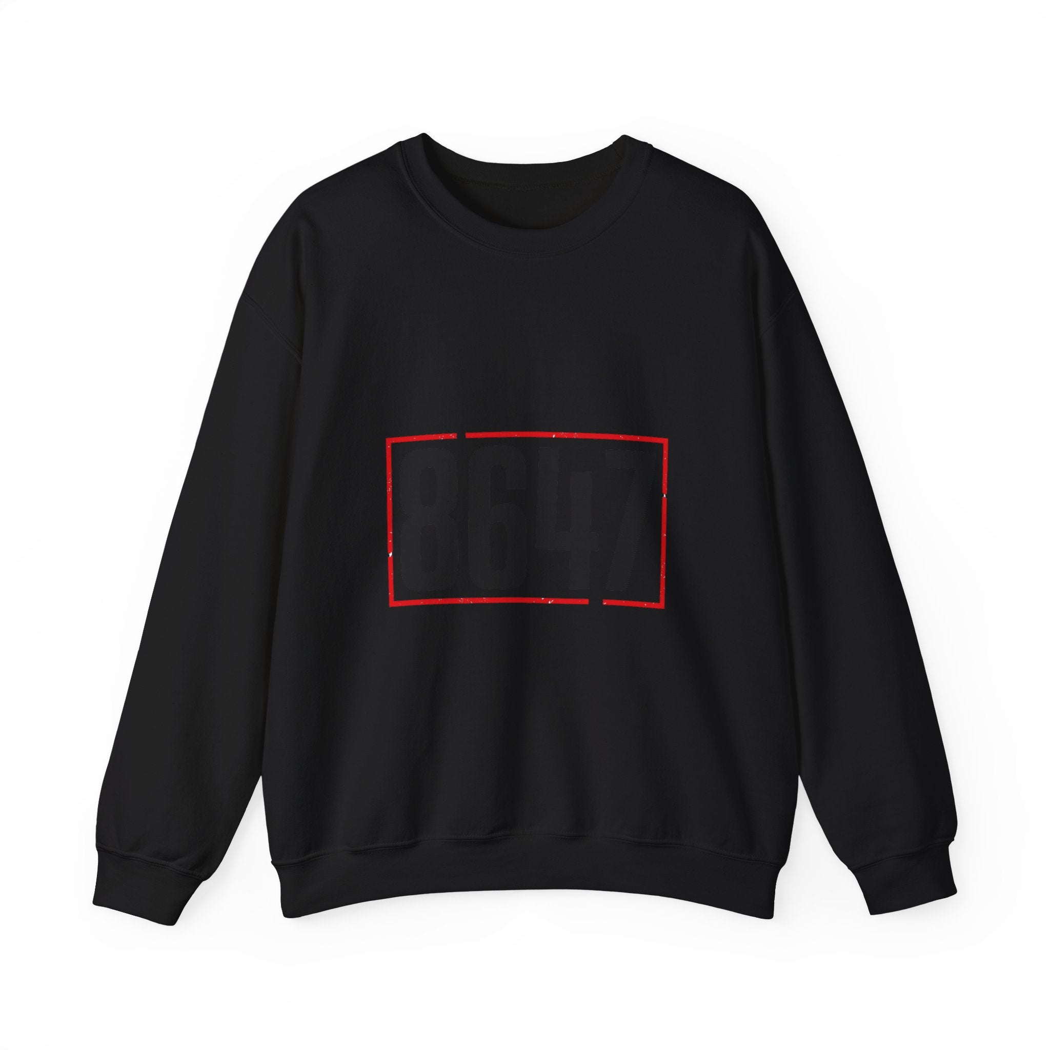8647 Political Typography Crewneck, stencil distressed civic expression sweatshirt