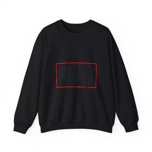 8647 Political Typography Crewneck, stencil distressed civic expression sweatshirt