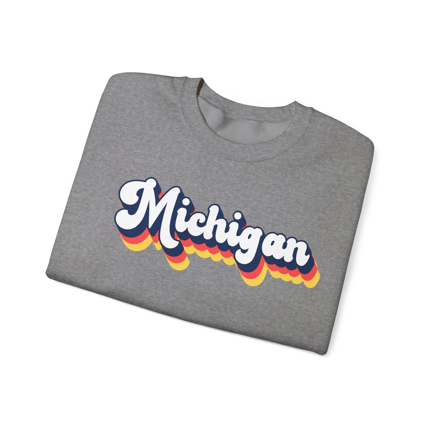 Retro Michigan Crewneck Sweatshirt