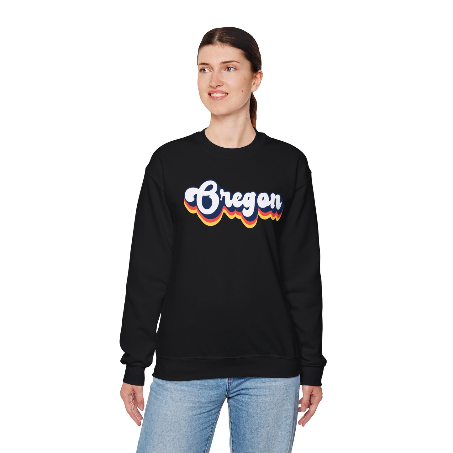 Retro Oregon Crewneck Sweatshirt