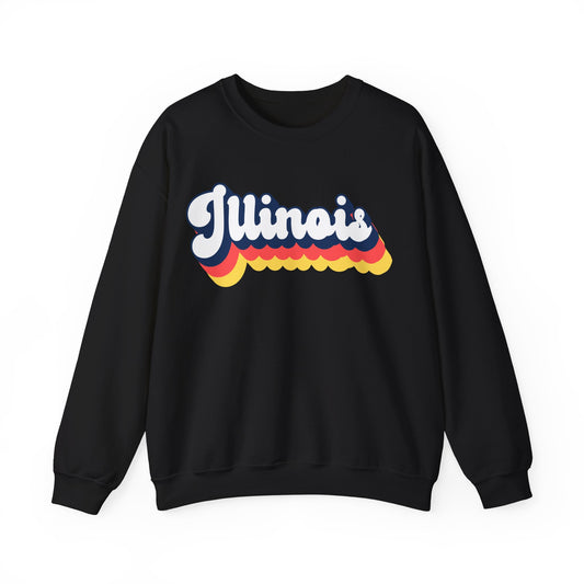 Retro Illinois Crewneck Sweatshirt