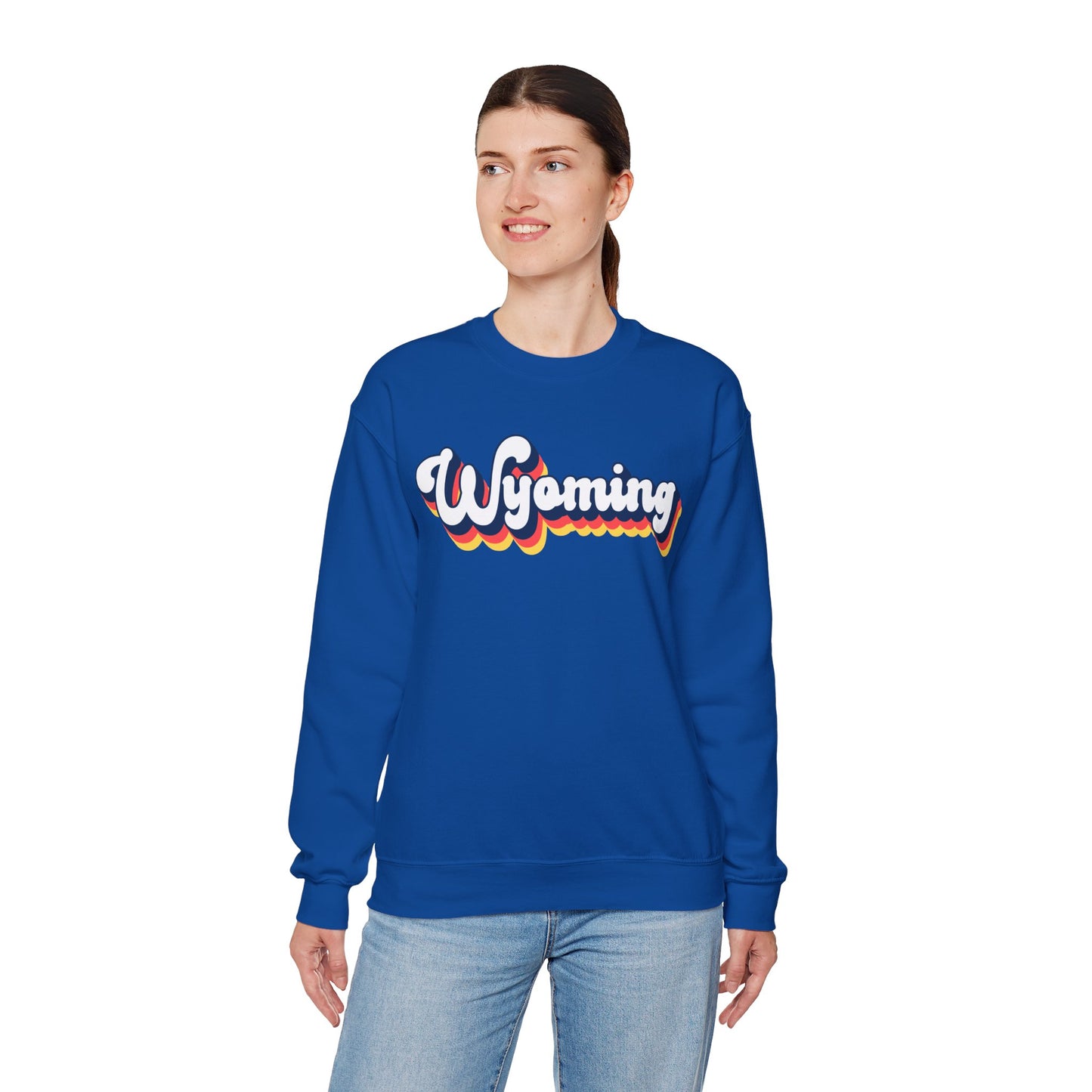 Retro Wyoming Crewneck Sweatshirt