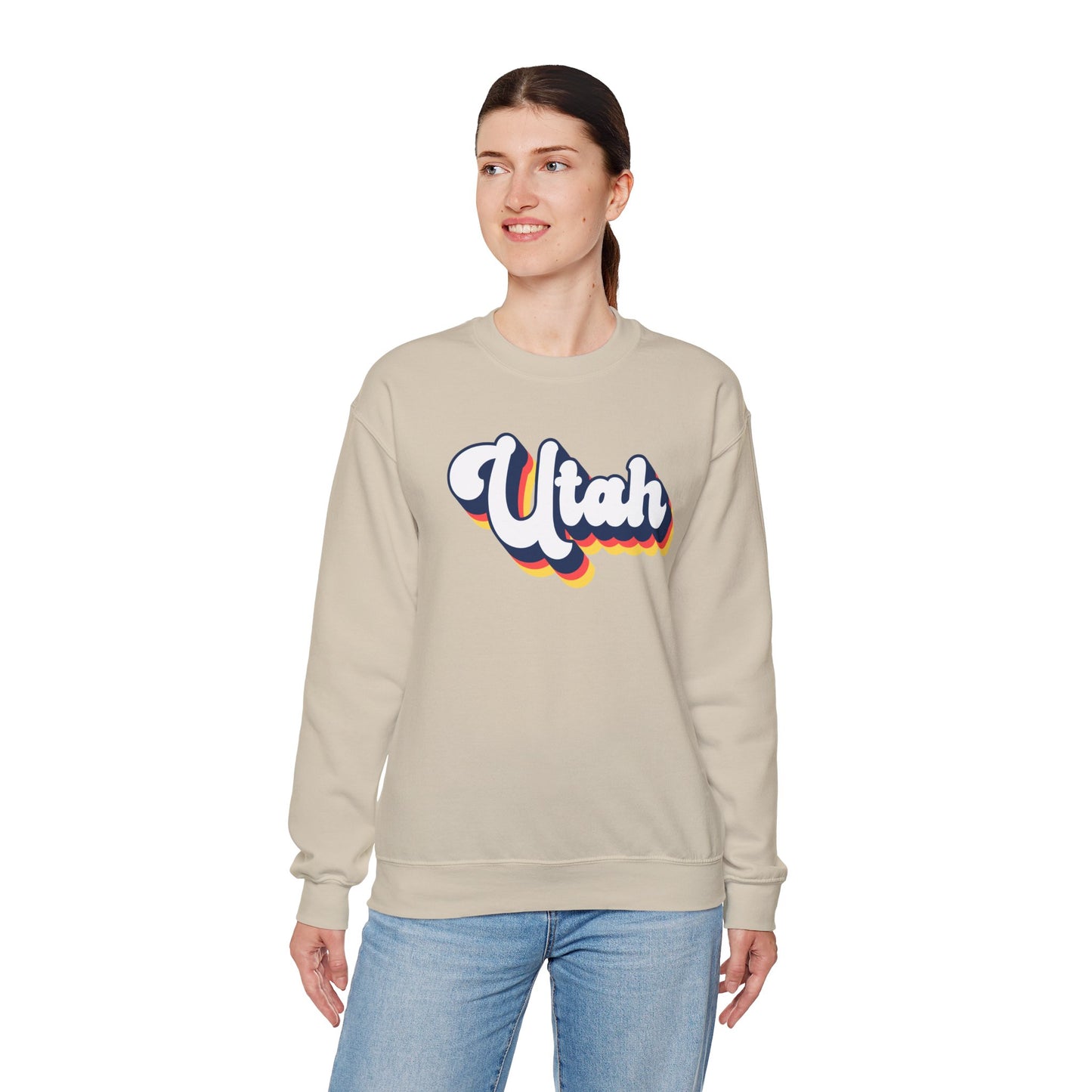 Retro Utah Crewneck Sweatshirt