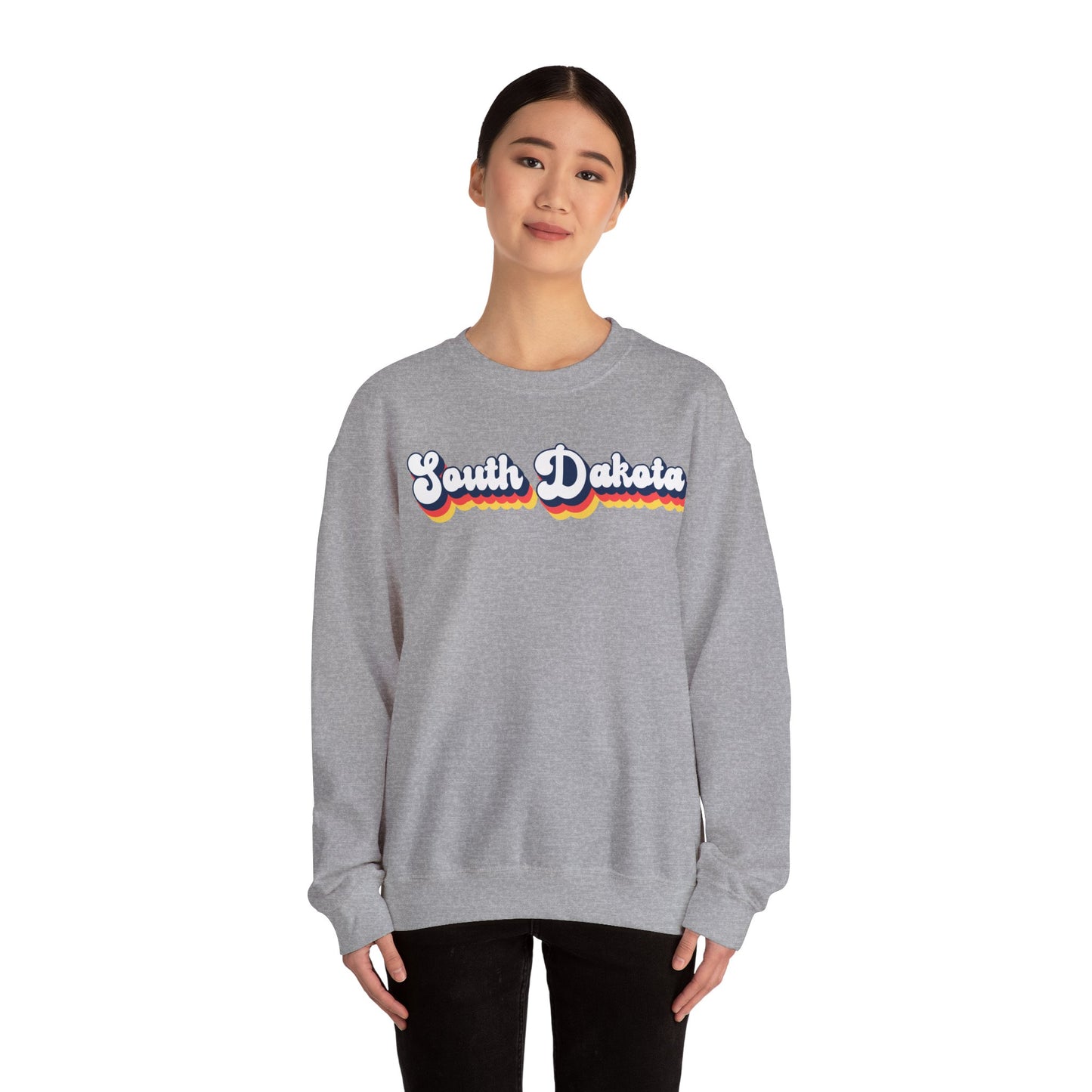 Retro South Dakota Crewneck Sweatshirt